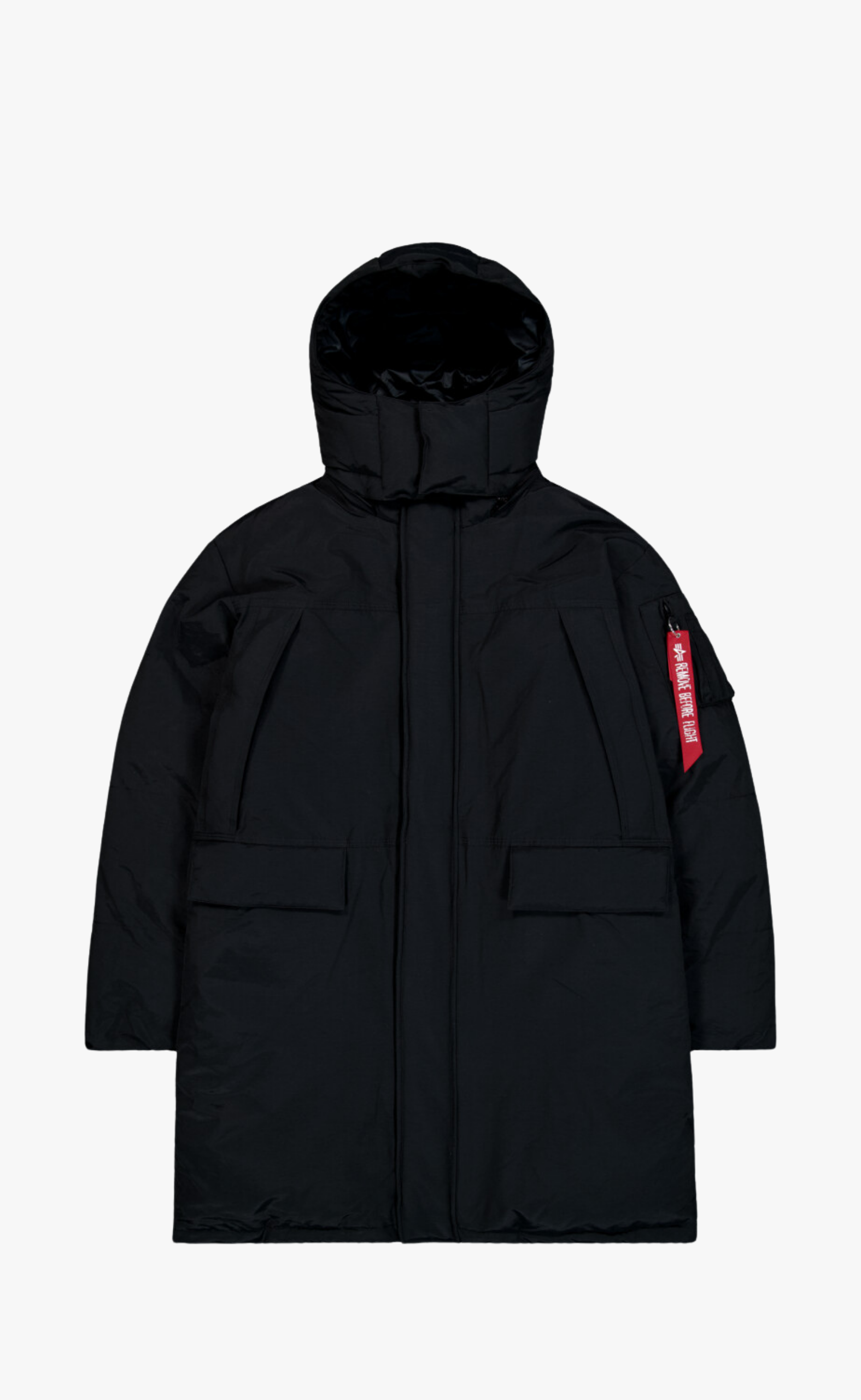 PUFFER PARKA BLACK JACKET