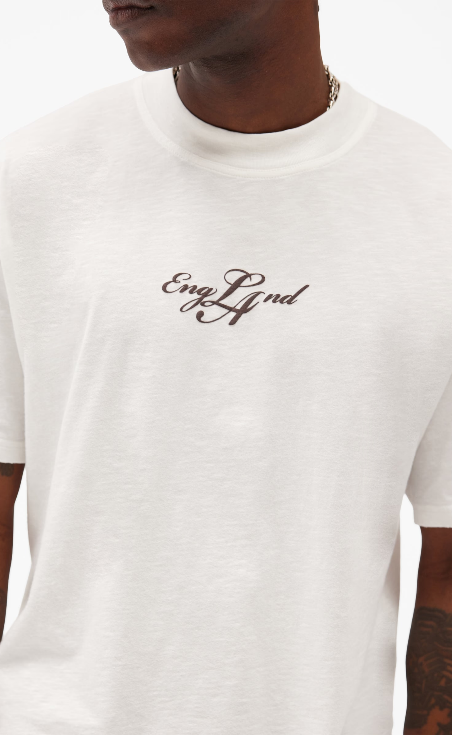 ENGLAND FLAT WHITE T-SHIRT