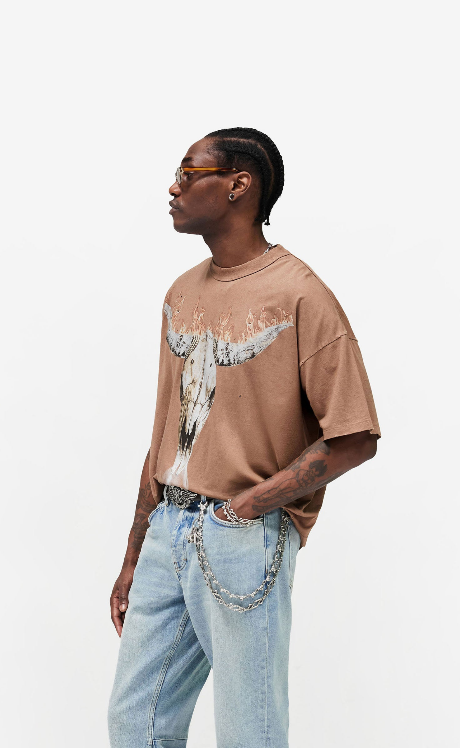 BRITISH COWBOYS DUSTY BROWN T-SHIRT