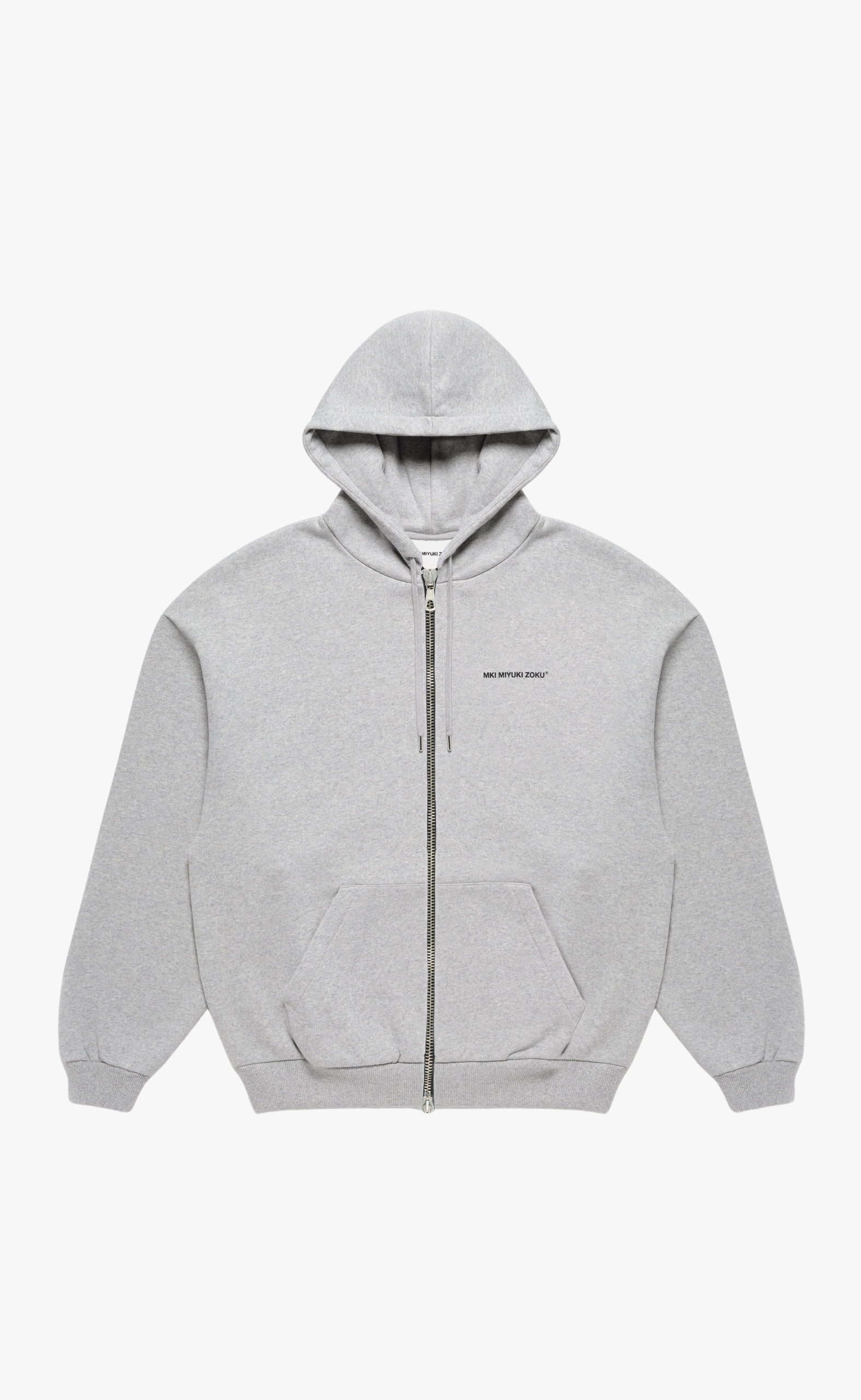 UNIFORM ZIP GREY HOODIE
