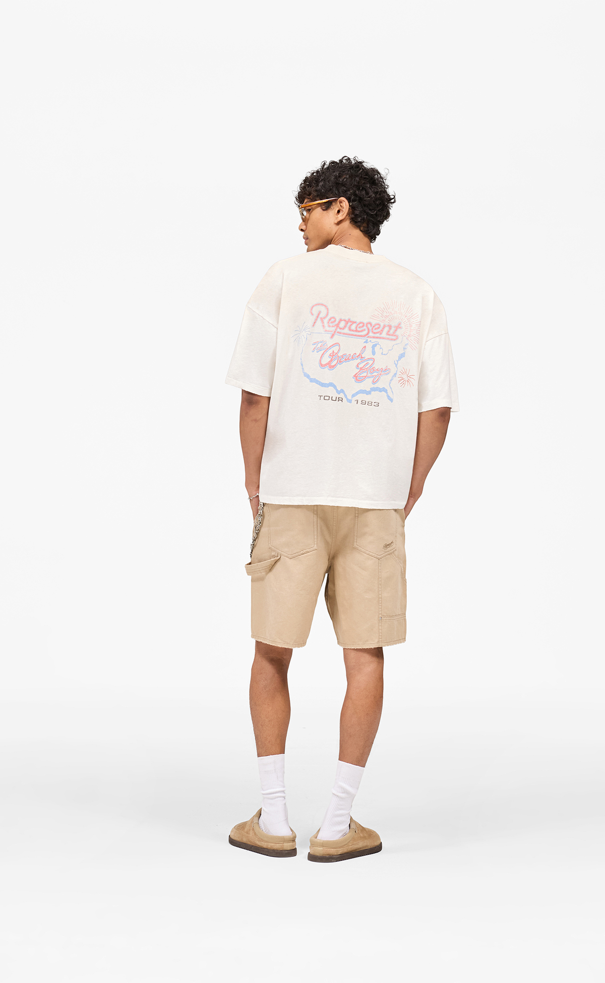 BEACH BOYS X REPRESENT TOUR WASHED ECRU T-SHIRT