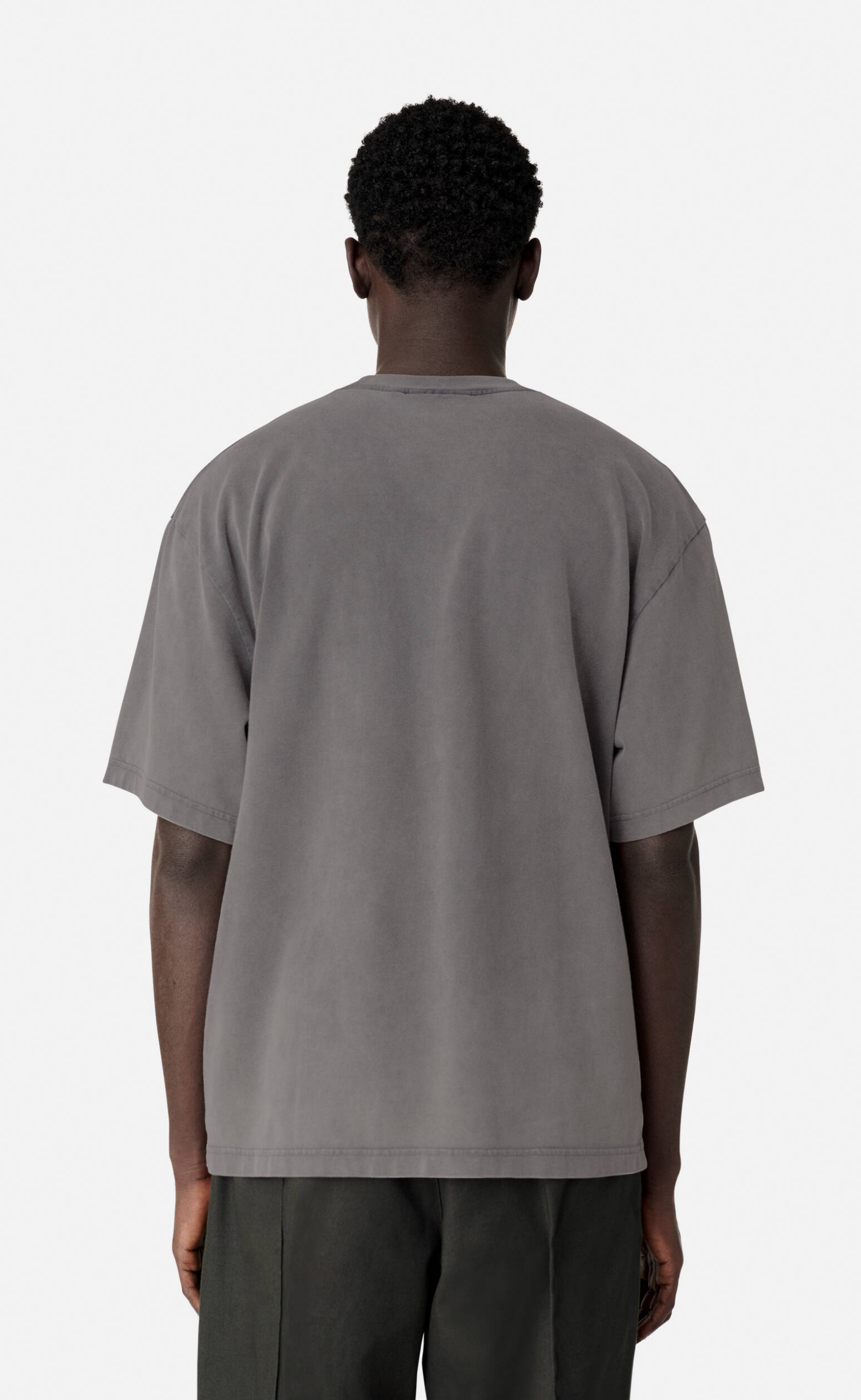 DISTORT WASHED STEEL GREY T-SHIRT