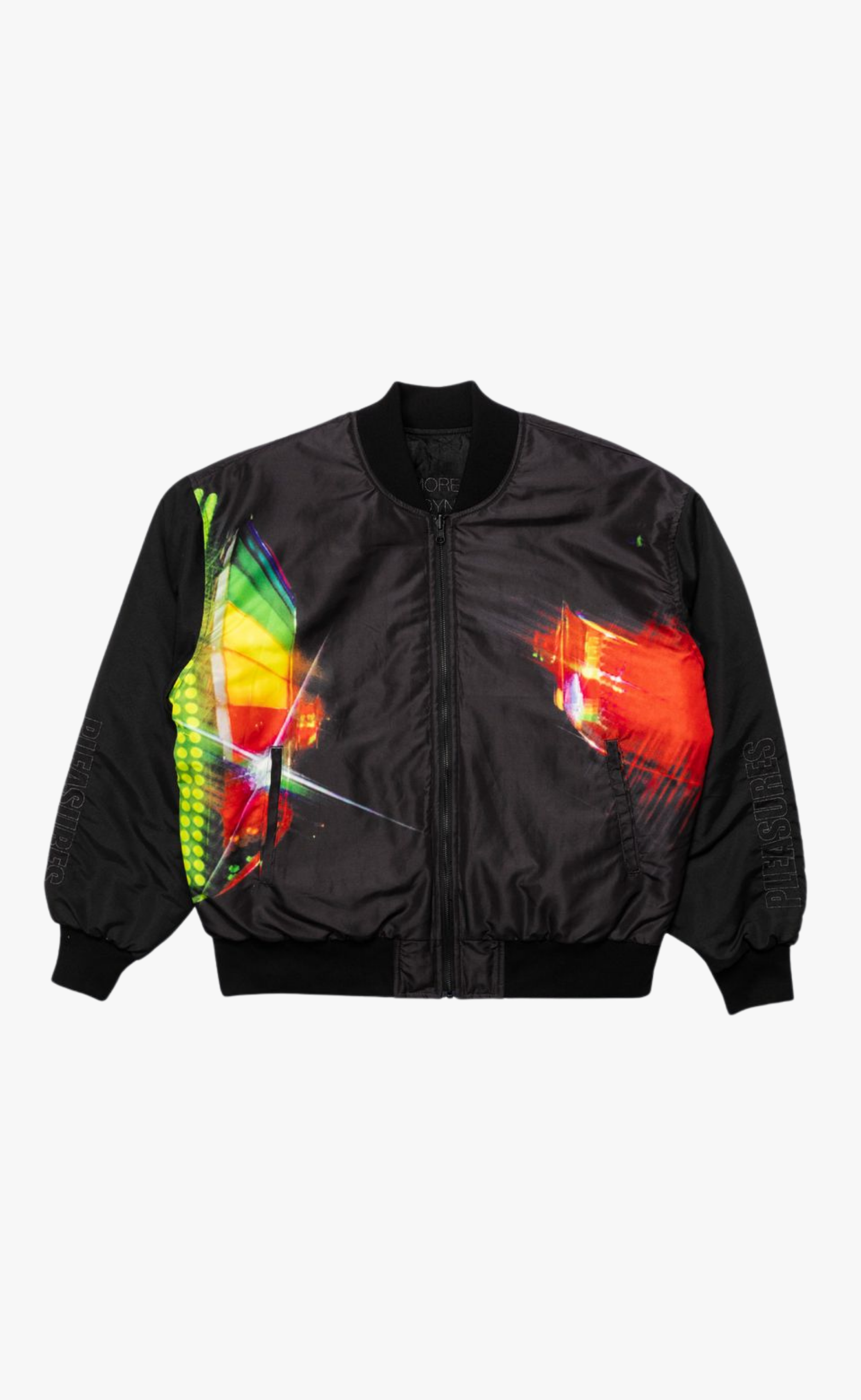 DAFT CLUB REVERSIBLE BOMBER BLACK JACKET