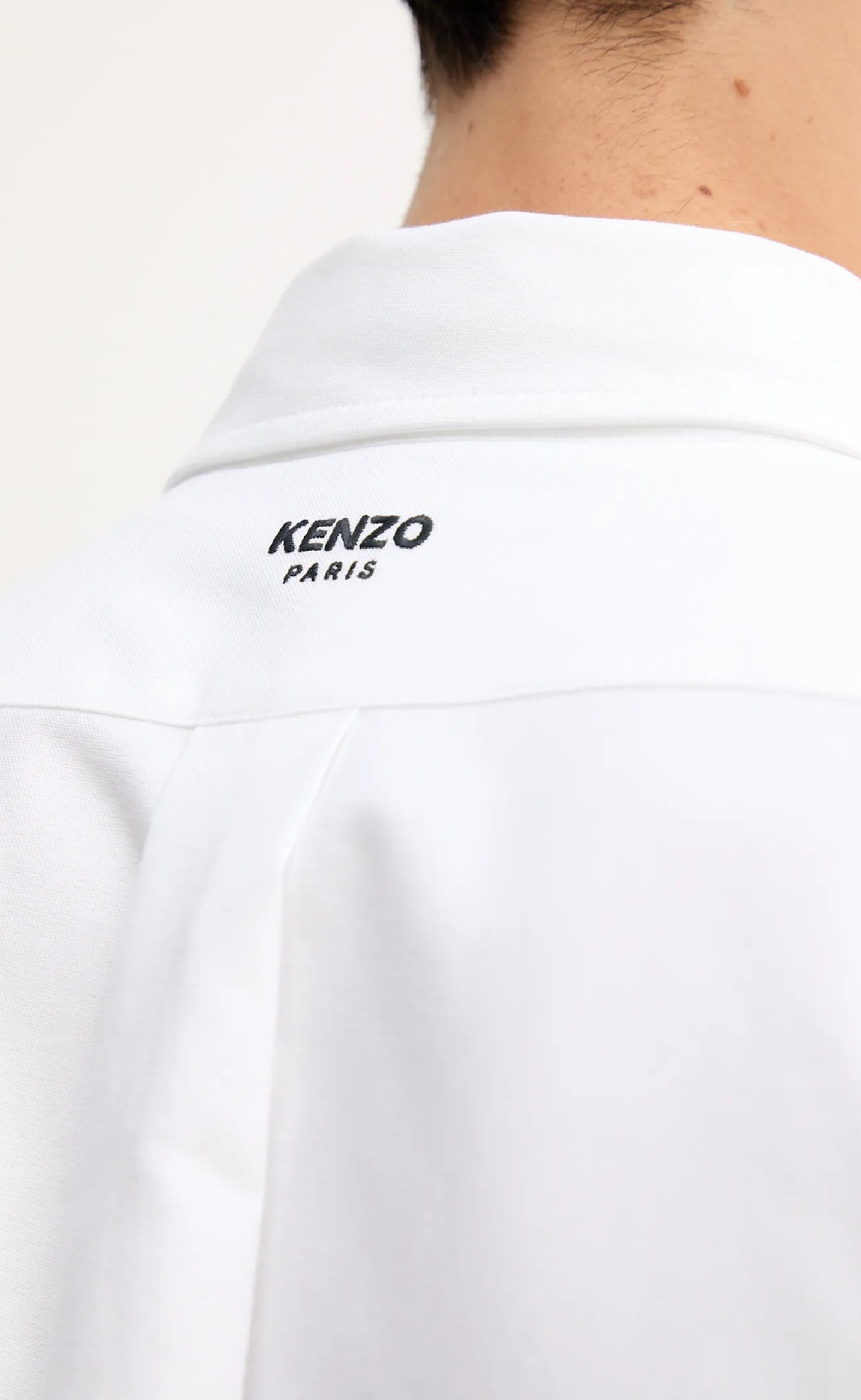 KENZO BOKE FLOWER CASUAL WHITE SHIRT