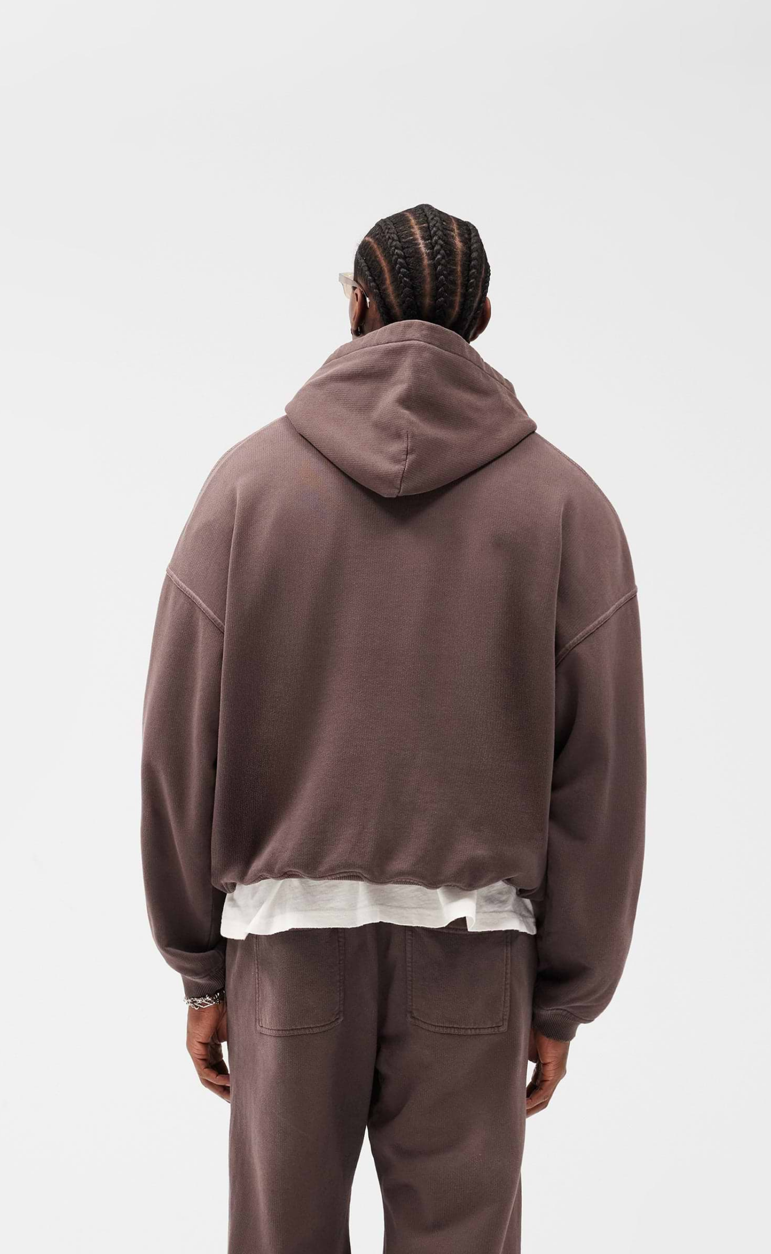 ENGLAND WASHED BROWN HOODIE