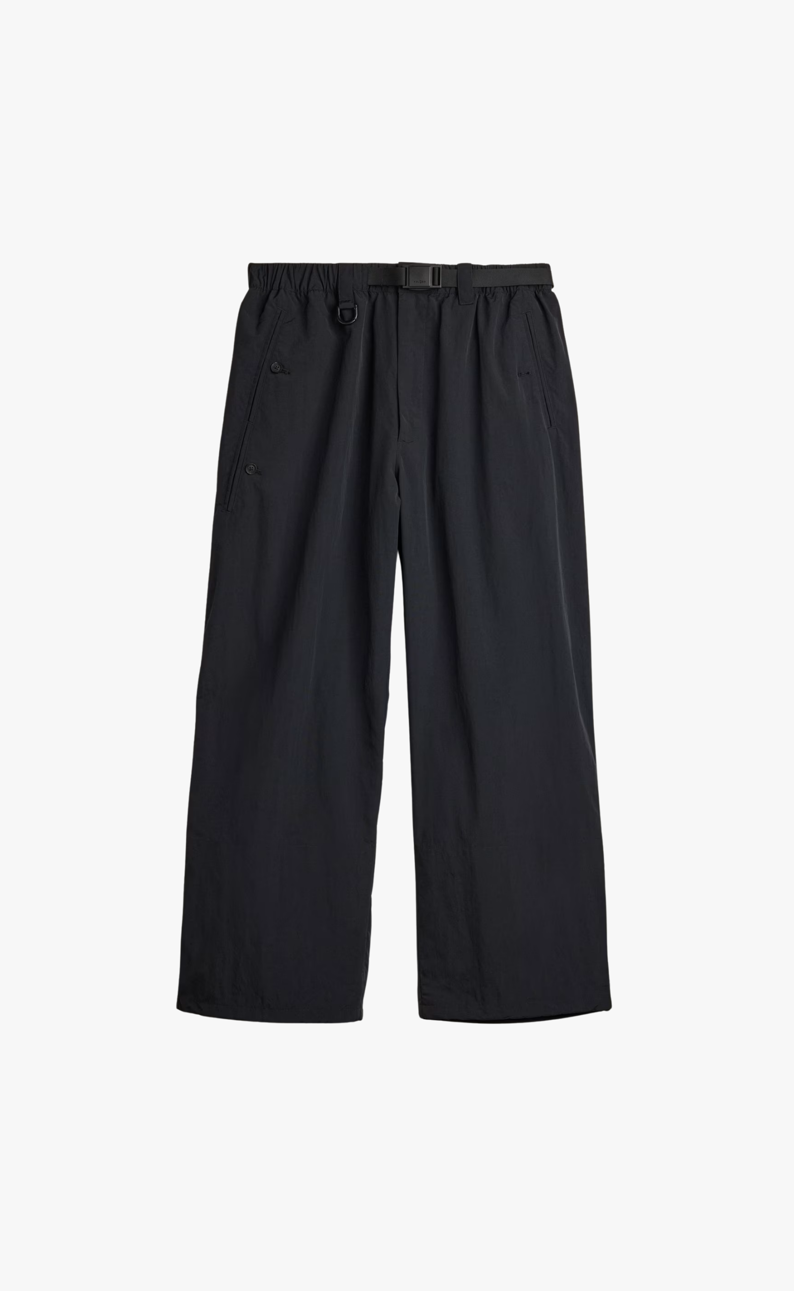 NYLON BOTTOMS BLACK PANTS