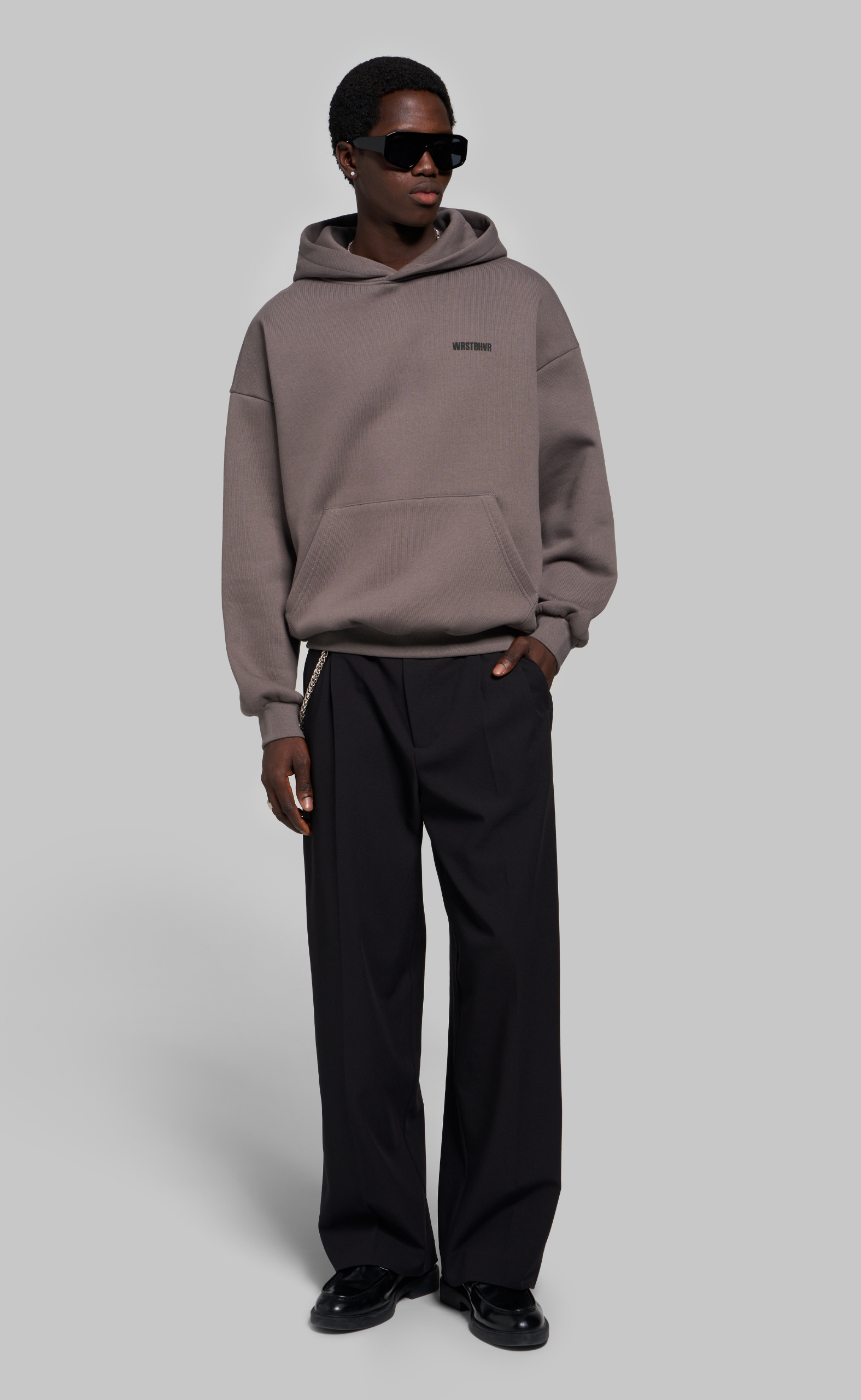 STUDIO V14 DARK GULL GRAY HOODIE