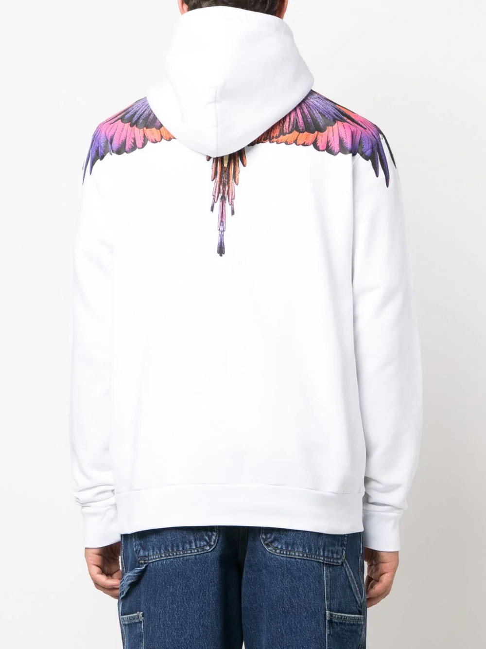 ICON WINGS REGULAR HOODIE WHITE PINK