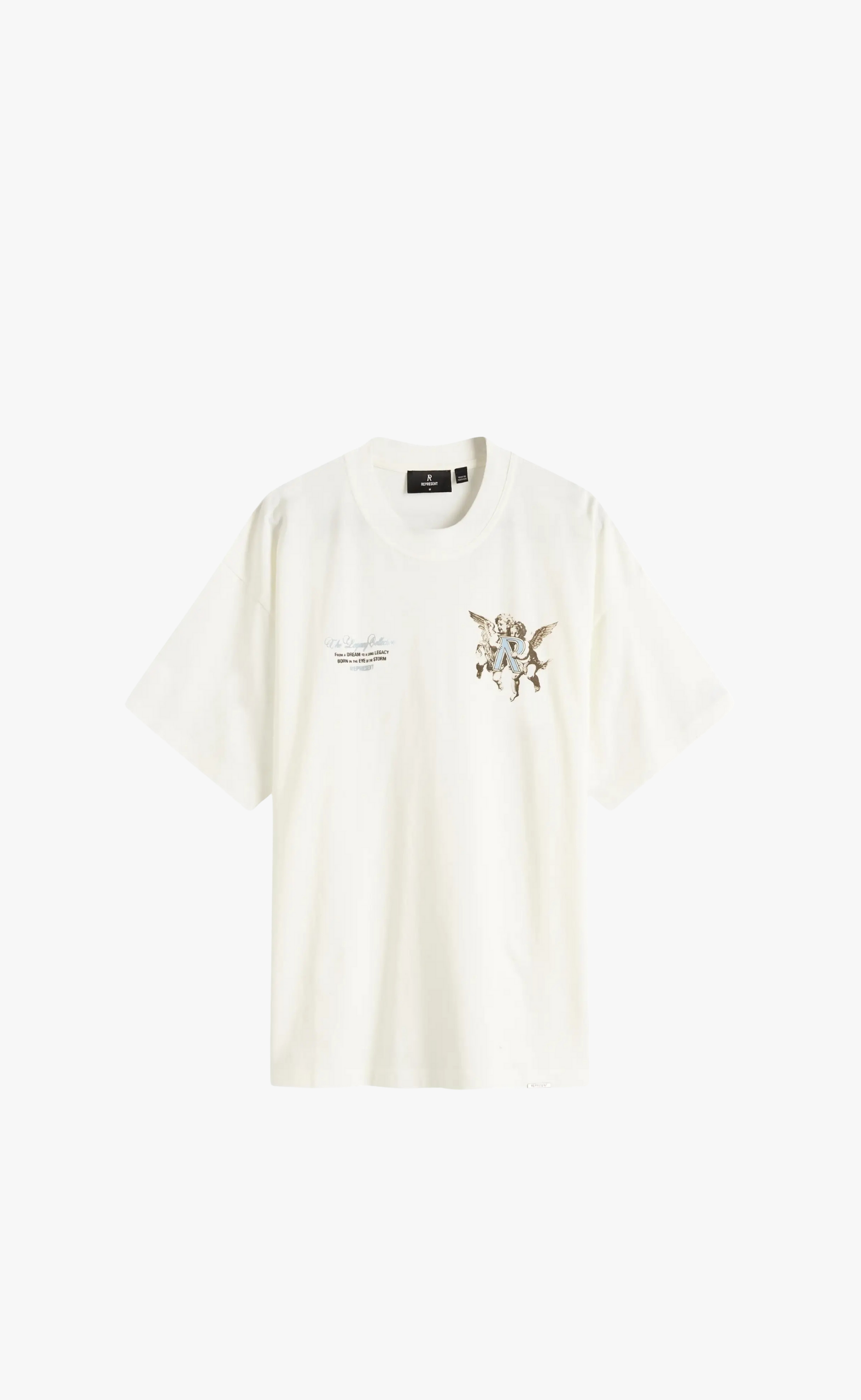 REPRESENT LEGACY CHERUBS FLAT WHITE T-SHIRT