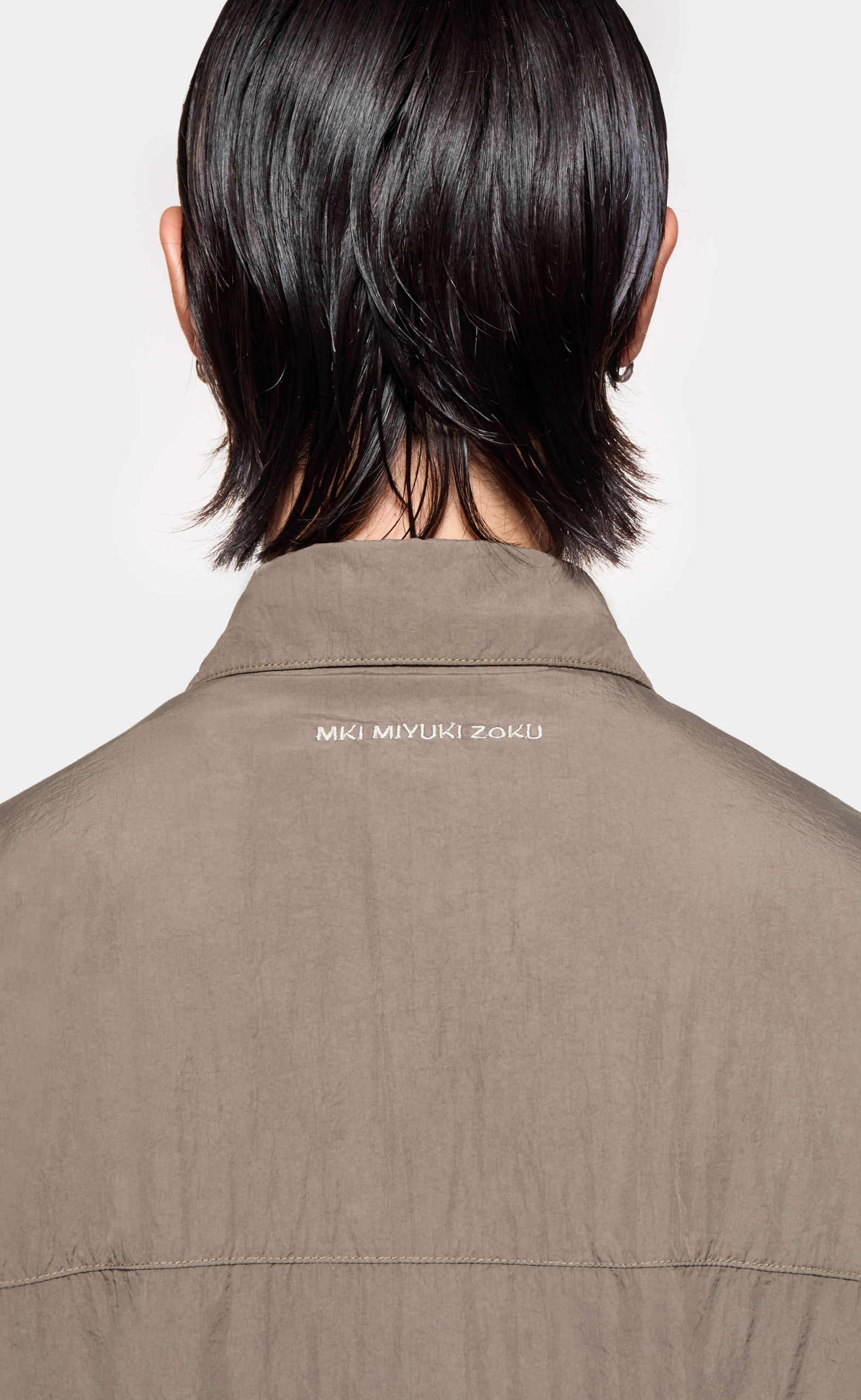 GARMENT DYE BOX OVERSHIRT DEEP KHAKI JACKET