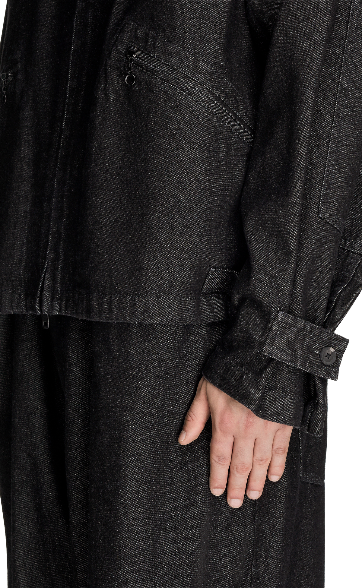 Y-3 DENIM BLACK JACKET