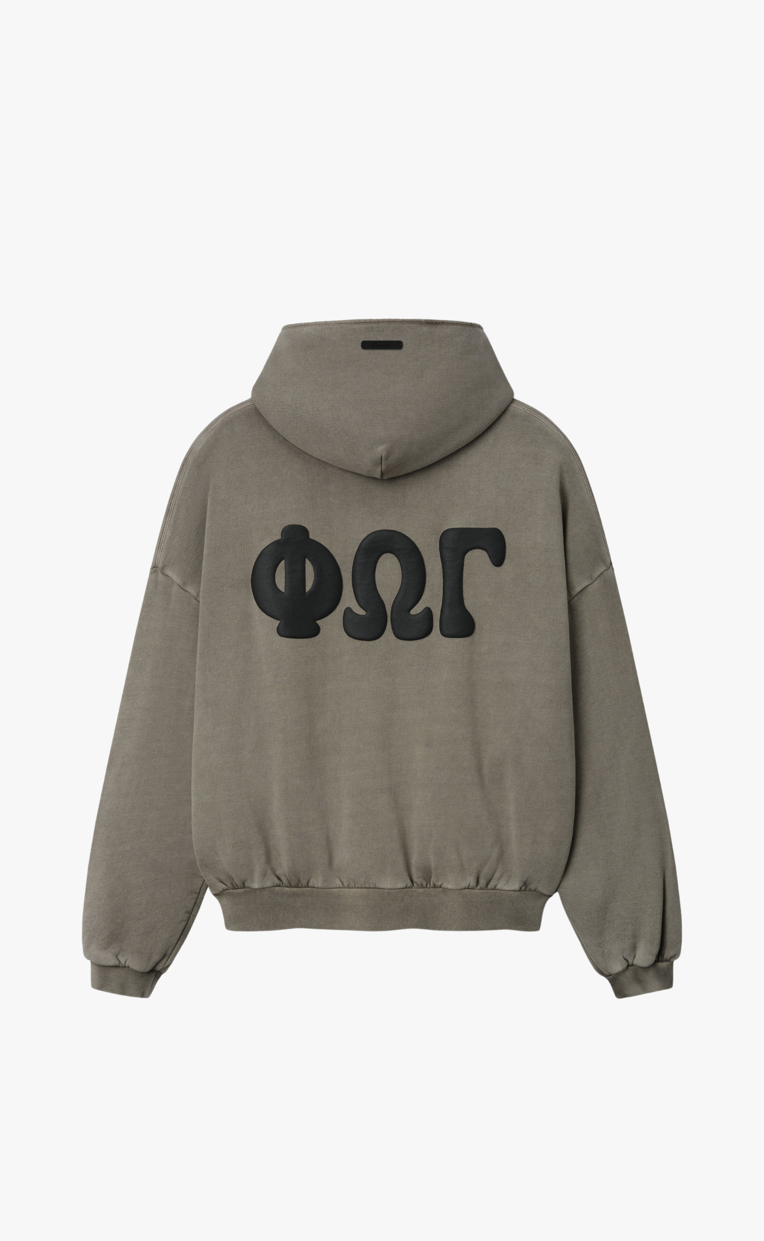 90S ZIP-UP WASHED SEAL HOODIE