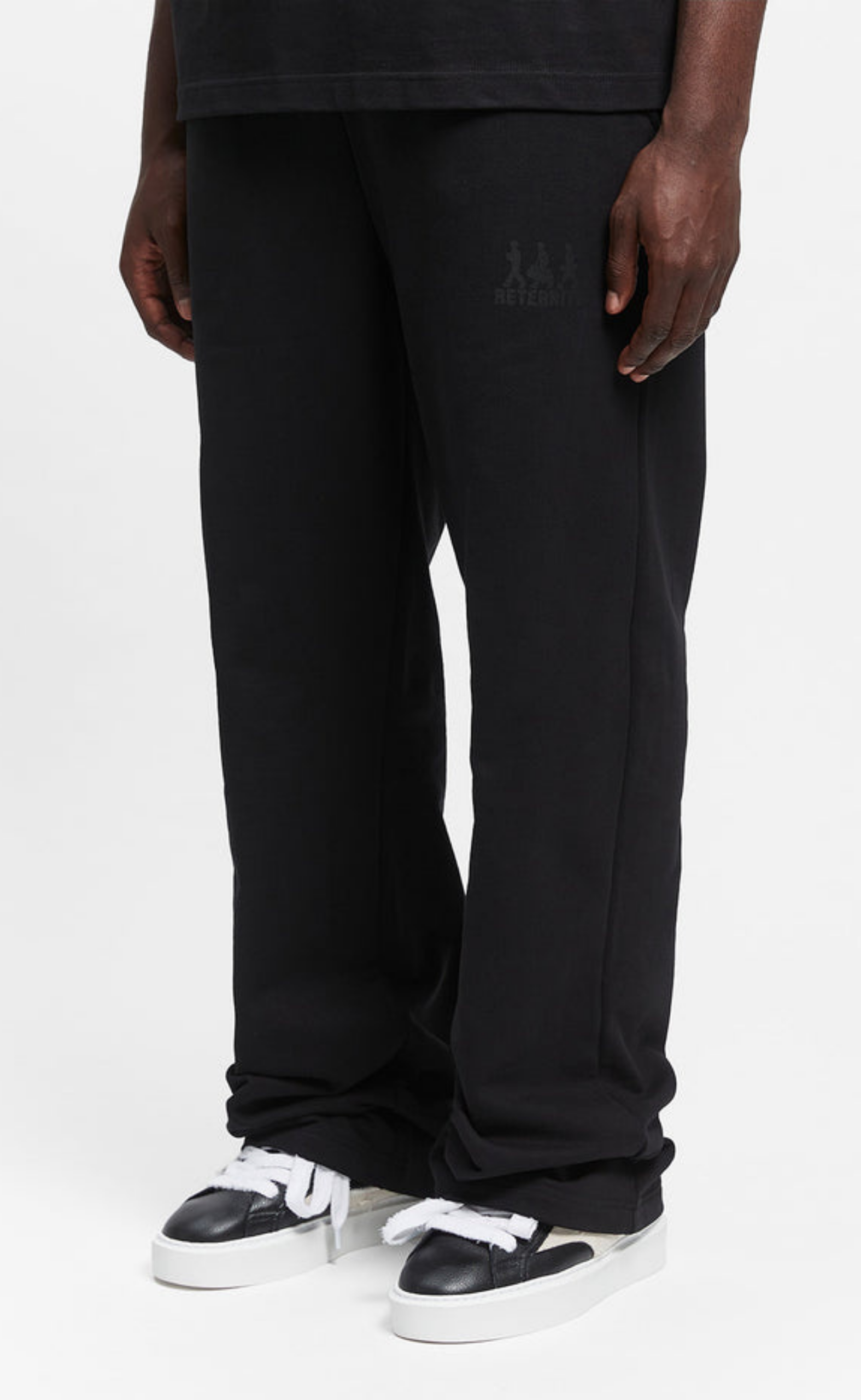 CREATIVE DEPT LOGO BLACK SWEATPANTS