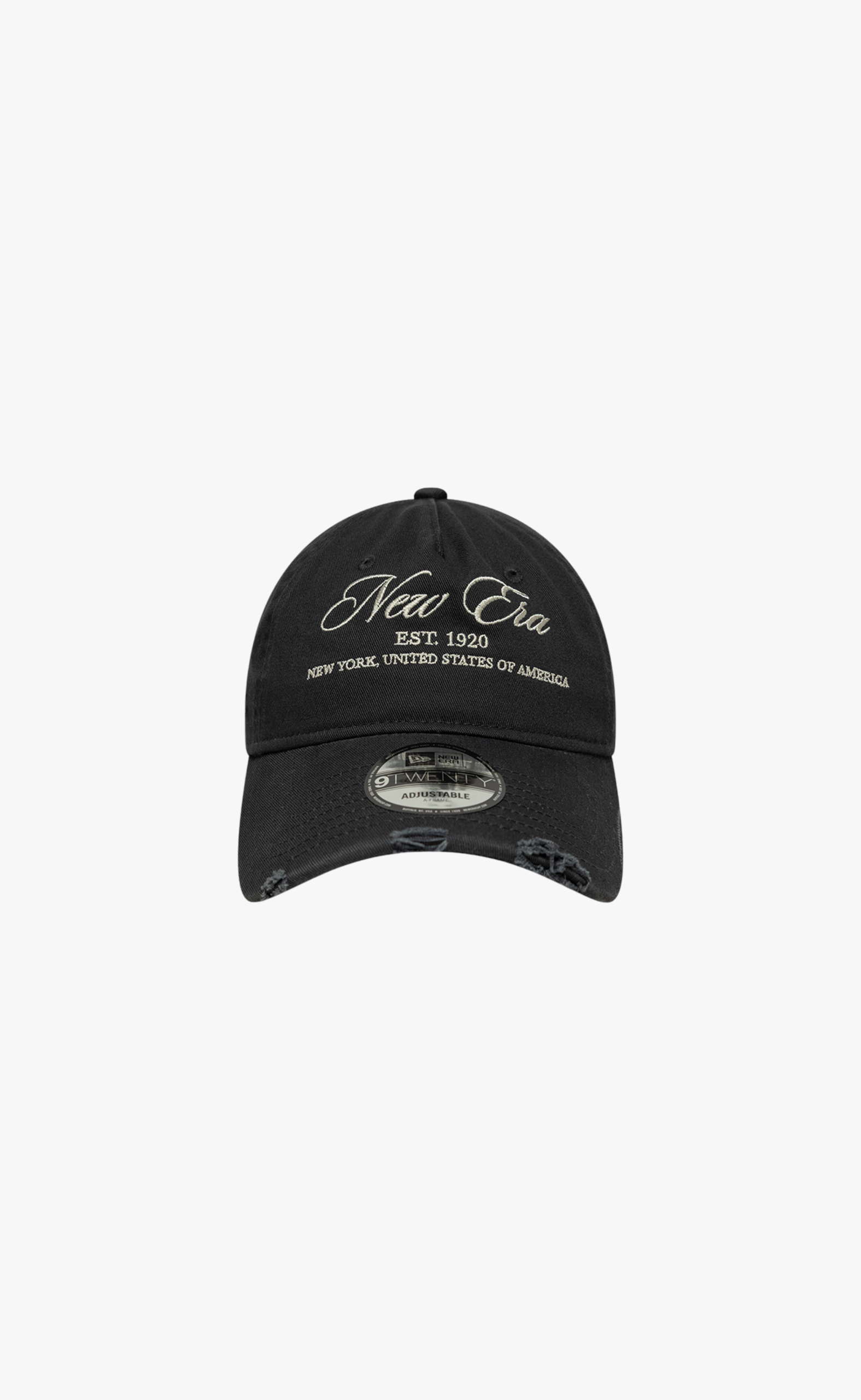 NEW ERA WASH DISTRESS 9TWENTY WASHED BLACK HAT