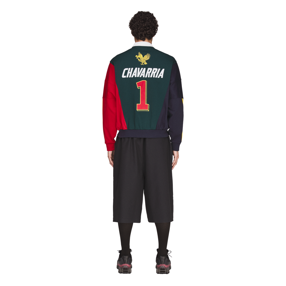 CHAVARRIA WATSONVILLE QUARTER ZIP GREEN RED CREWNECK