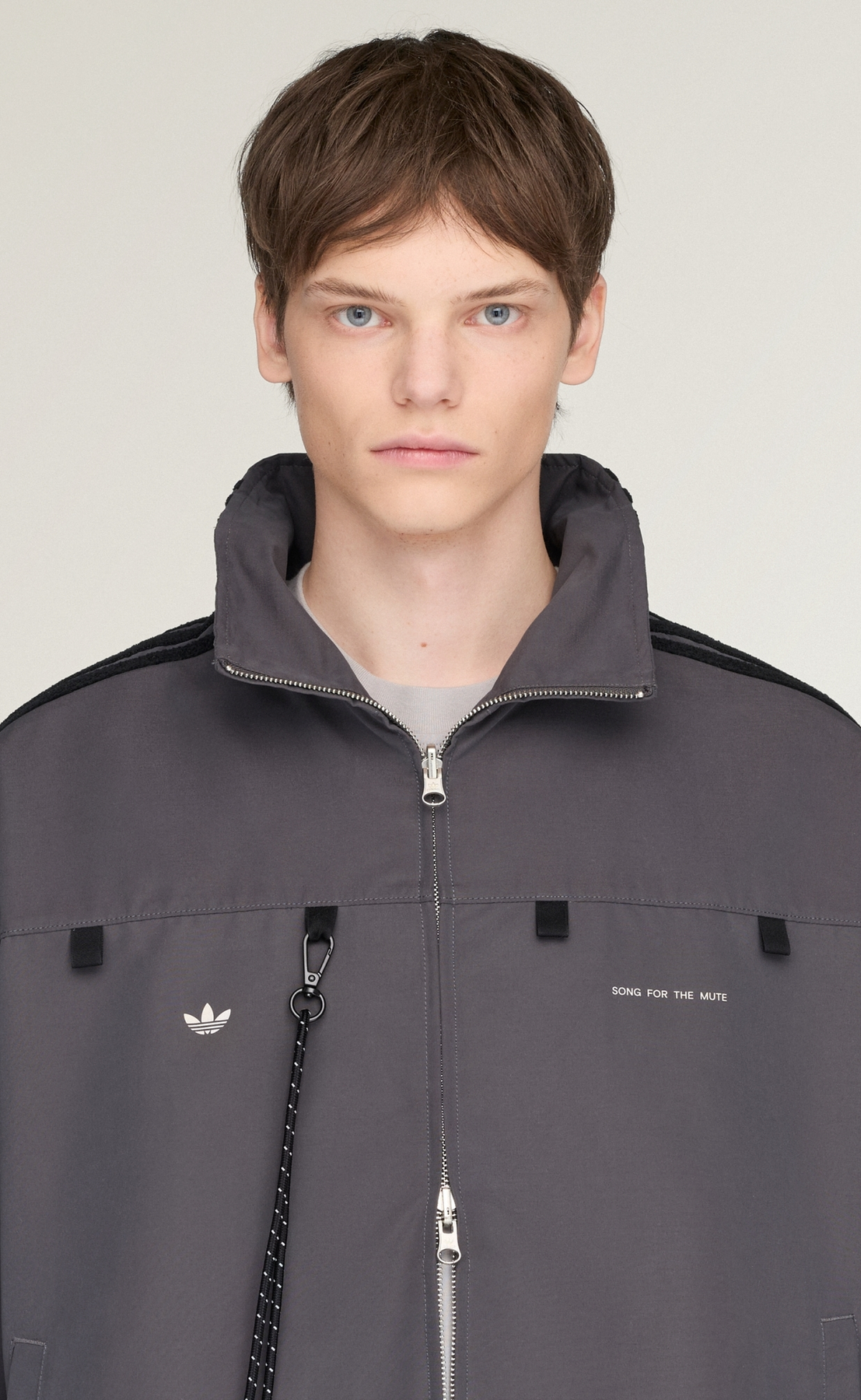 SONG FOR THE MUTE 007 TRACK TOP GREY JACKET