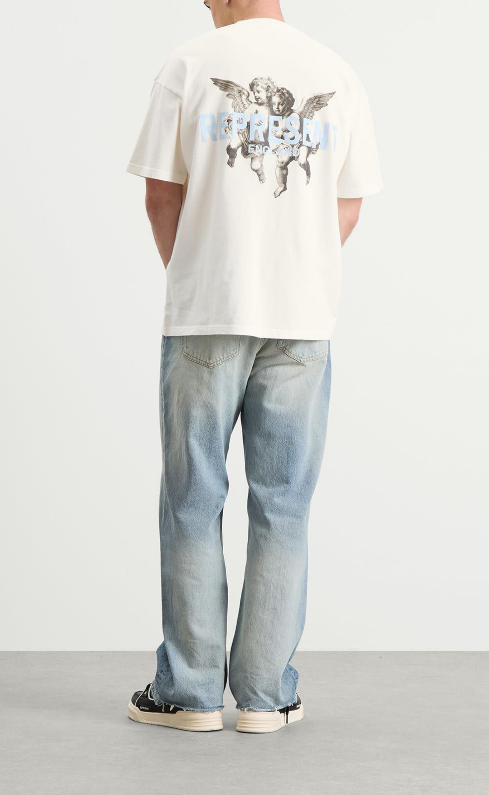 REPRESENT LEGACY CHERUBS FLAT WHITE T-SHIRT