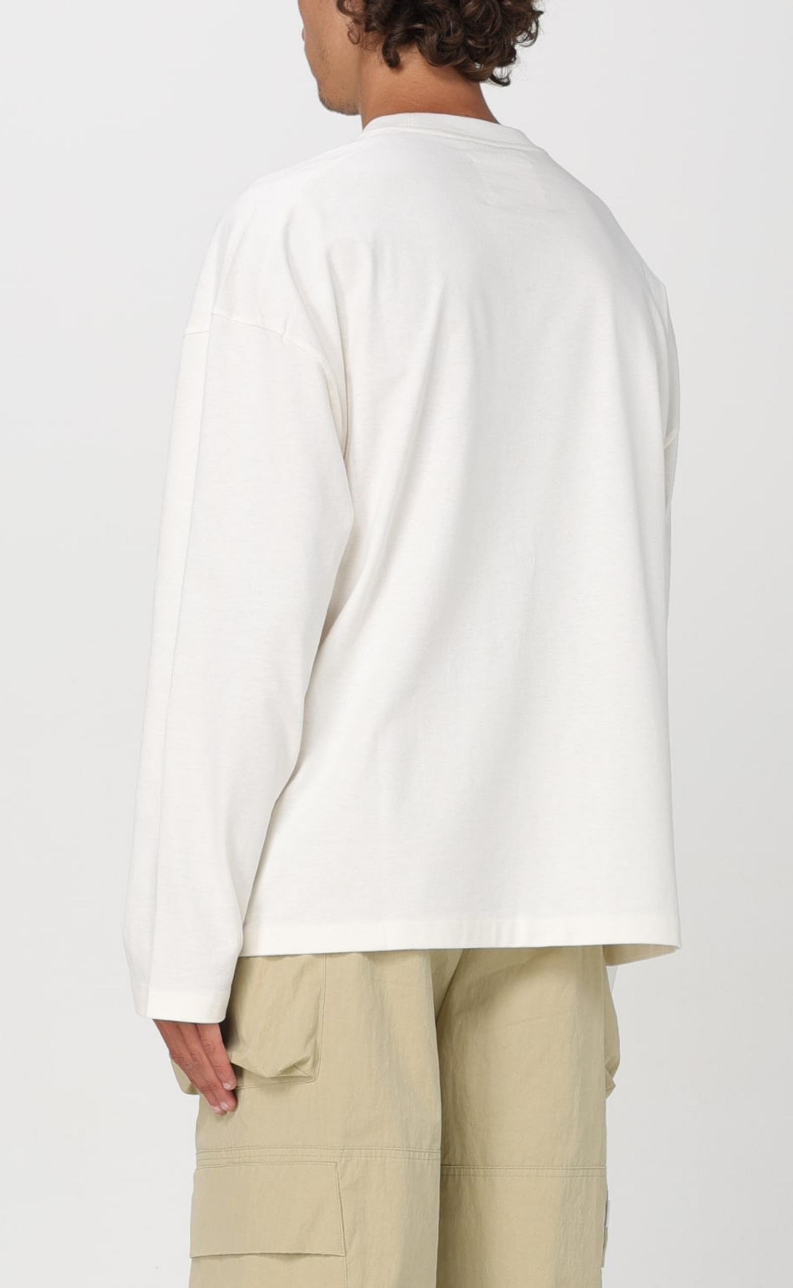 JIL SANDER PRINTED LOGO PORCELAIN LONGSLEEVE