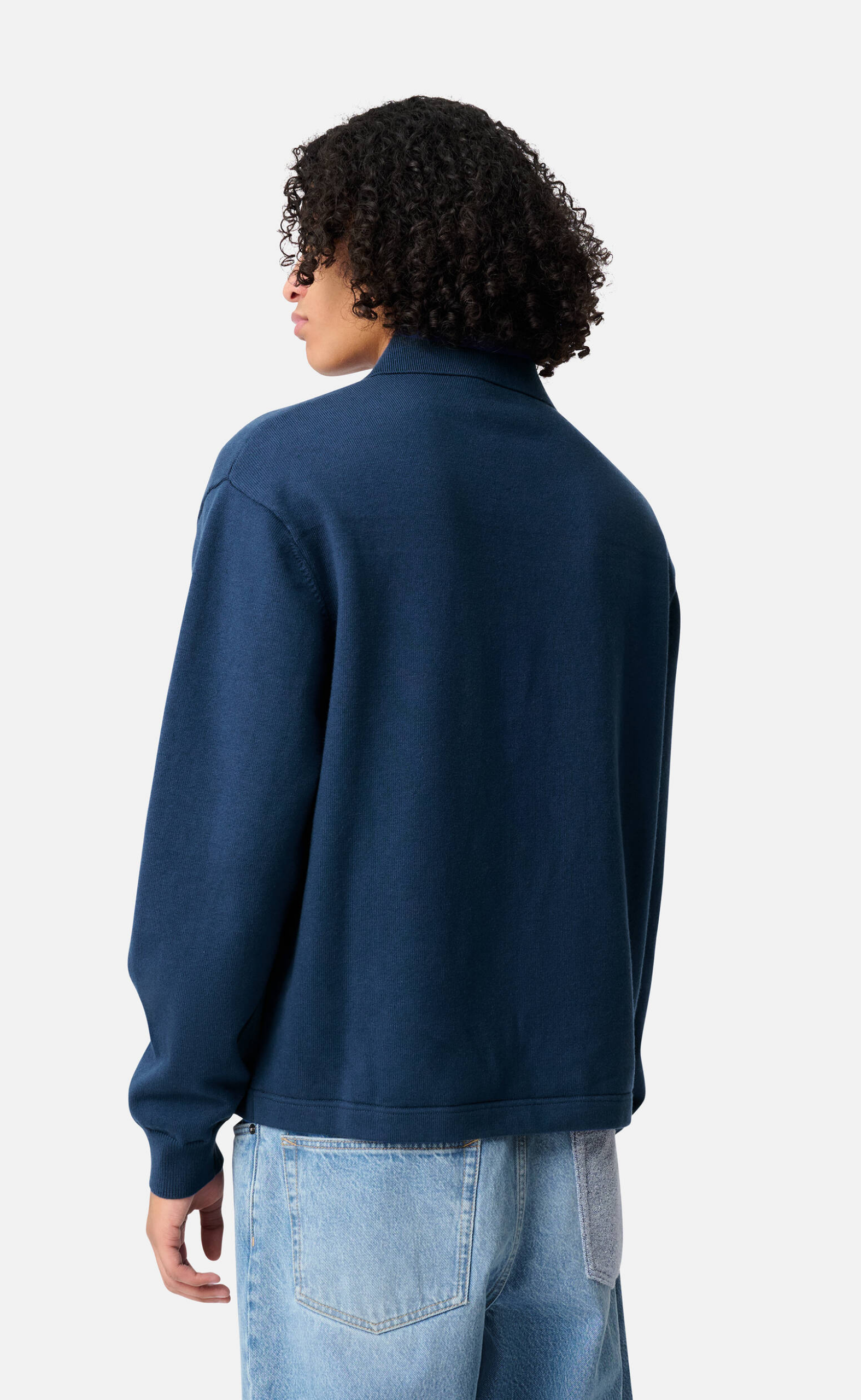 FREY ASH POLO NAVY SWEATER