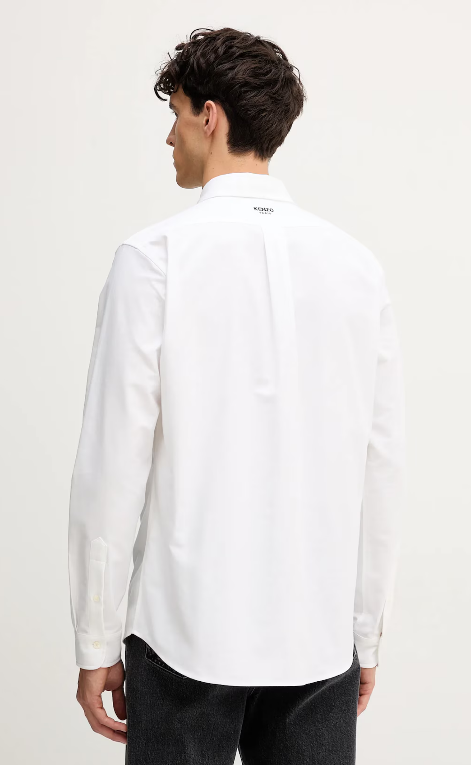 KENZO BOKE FLOWER CASUAL WHITE SHIRT