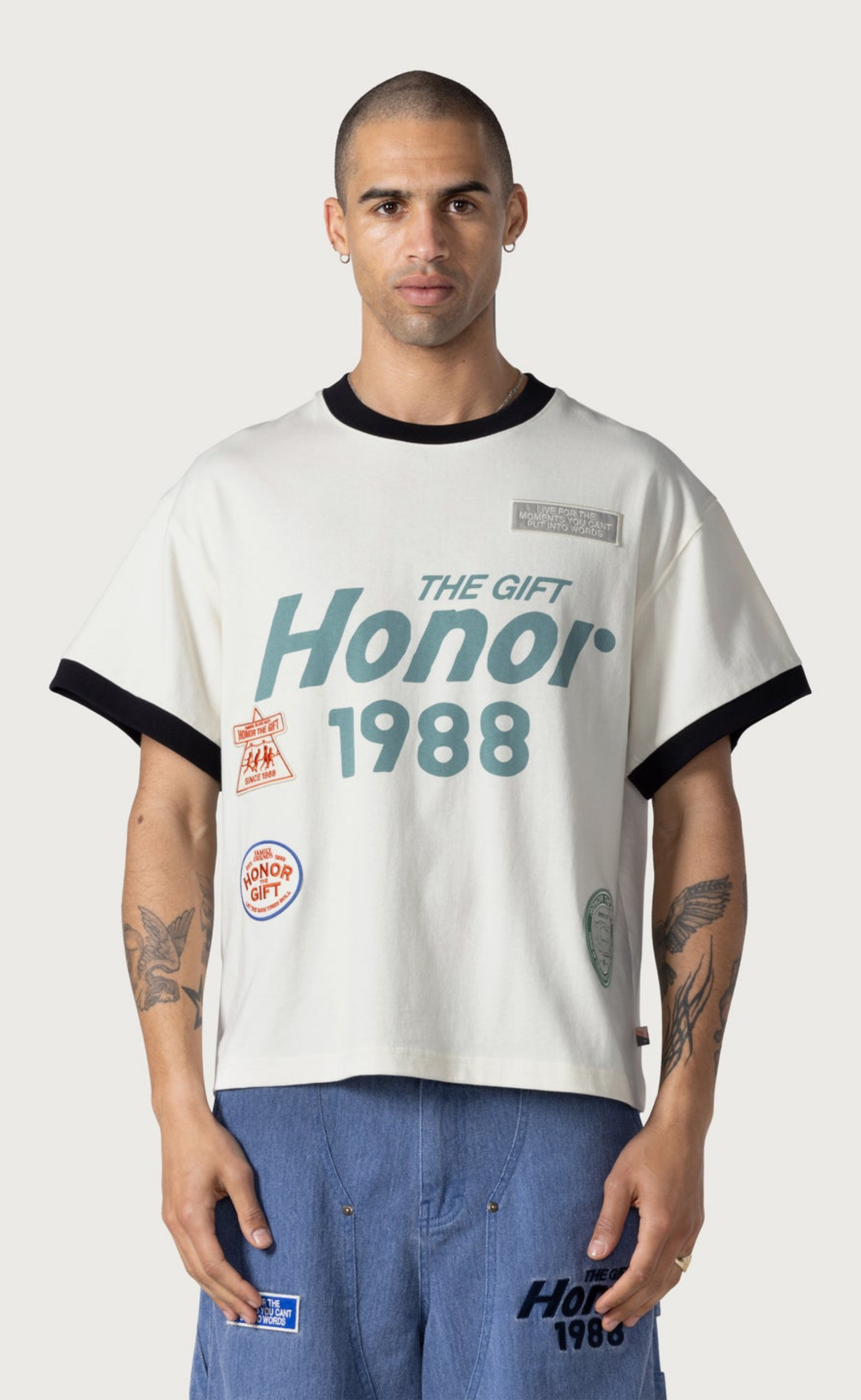 MULTI BOX WHITE T-SHIRT