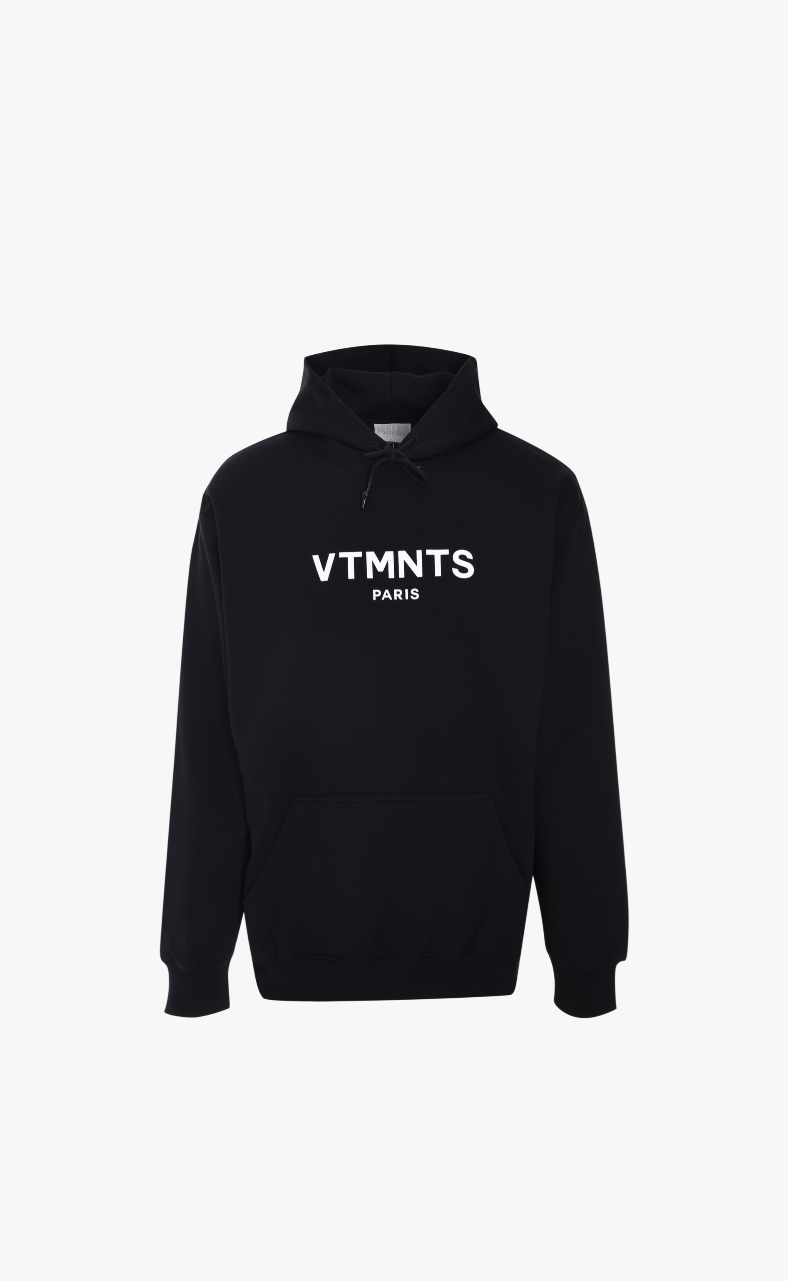 VTMNTS PARIS LOGO BLACK HOODIE