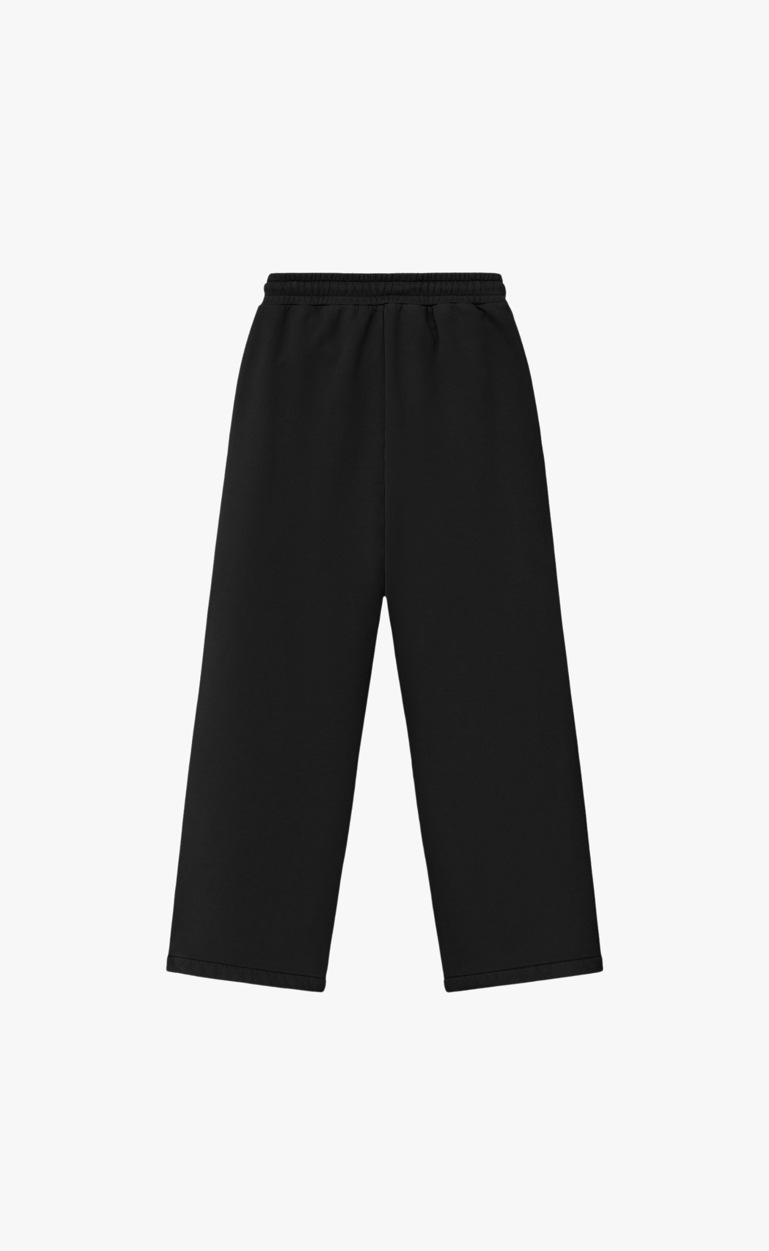 WIDE LEG BLACK SWEATPANTS