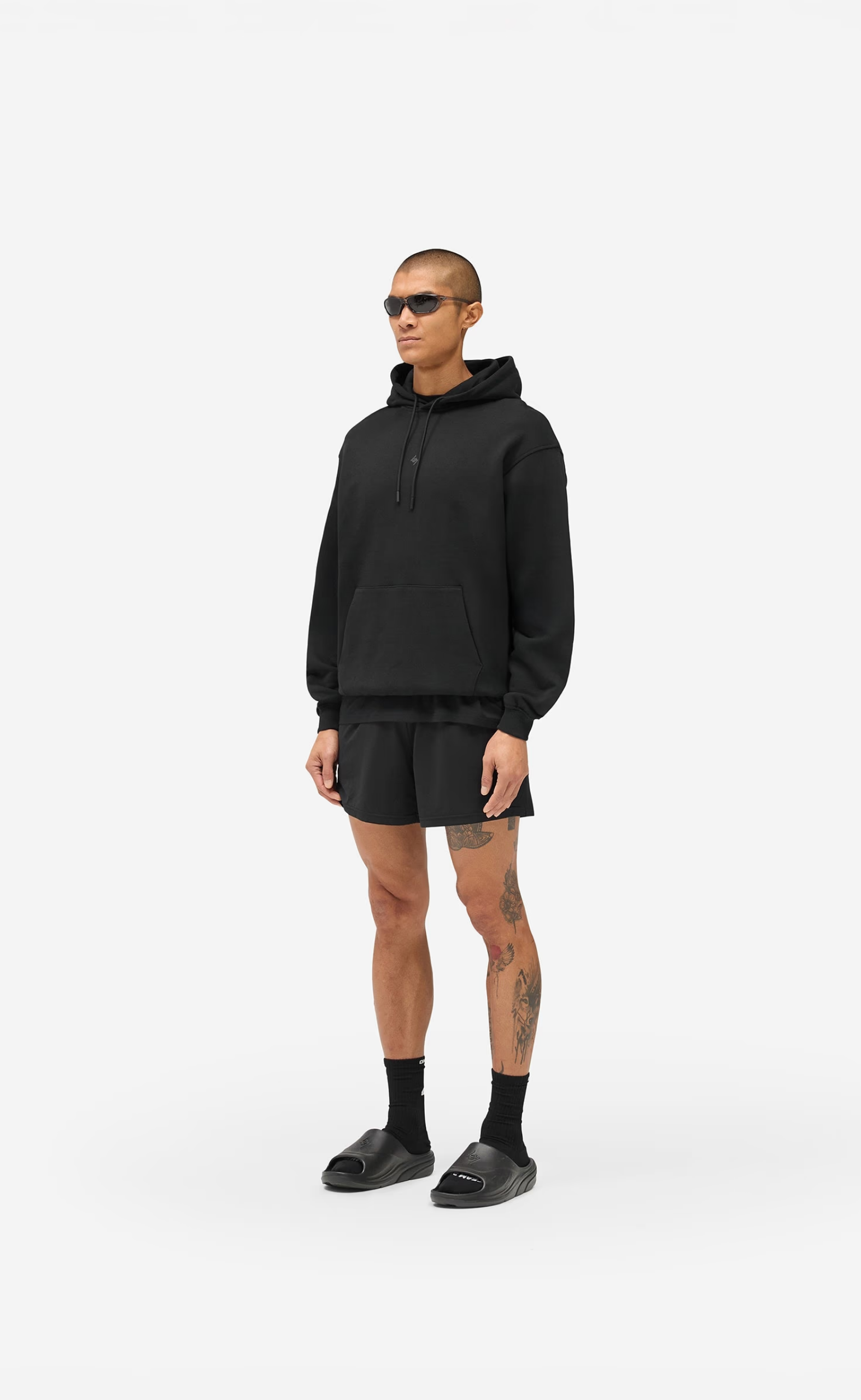 247 DNA MESH JET BLACK SHORTS
