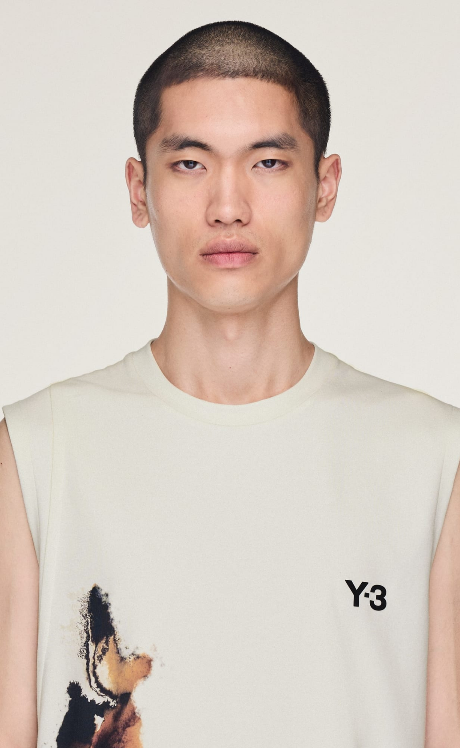 Y-3 TENNIS PRO GREY T-SHIRT