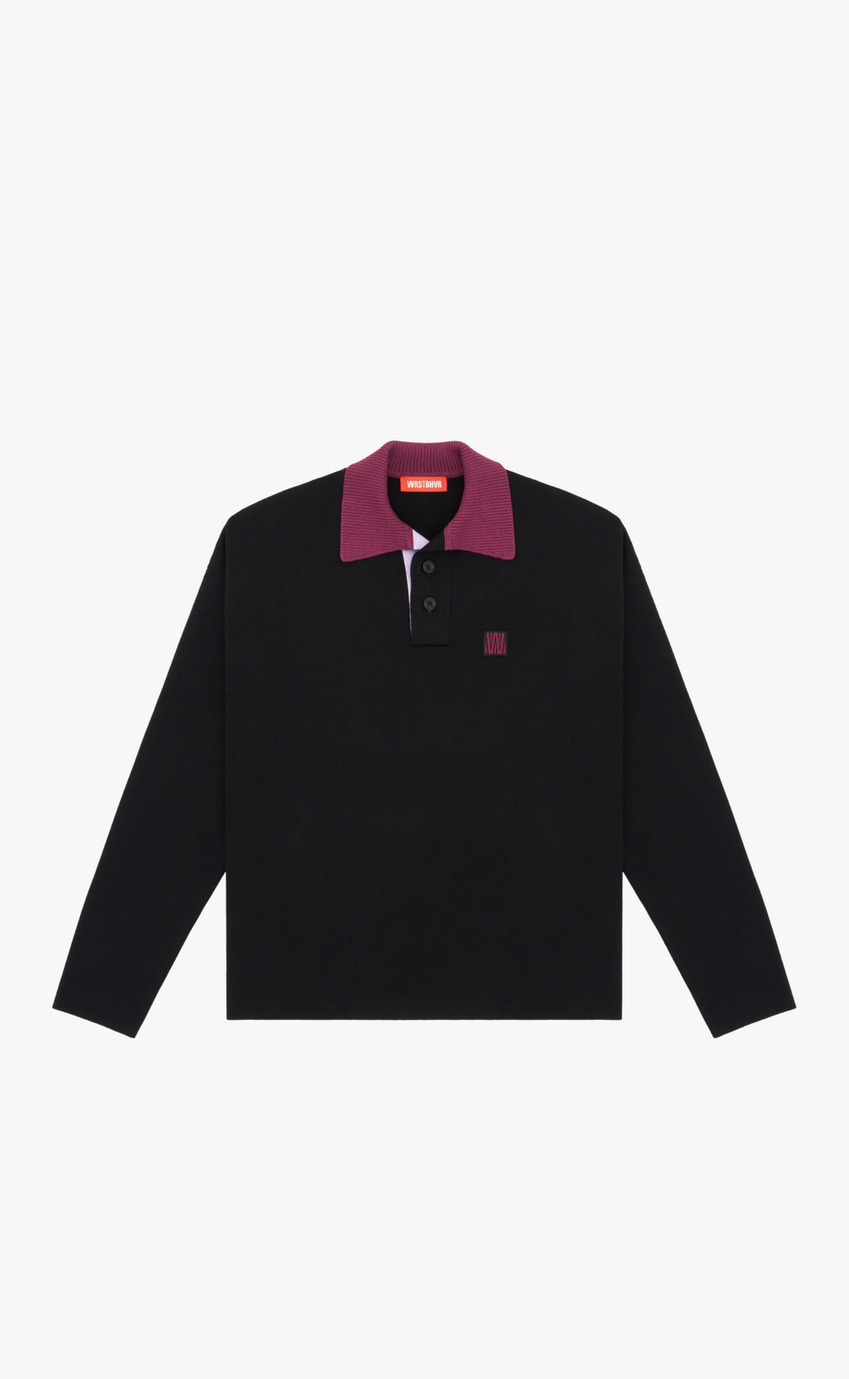 LEV V2 POLO BLACK LONGSLEEVE
