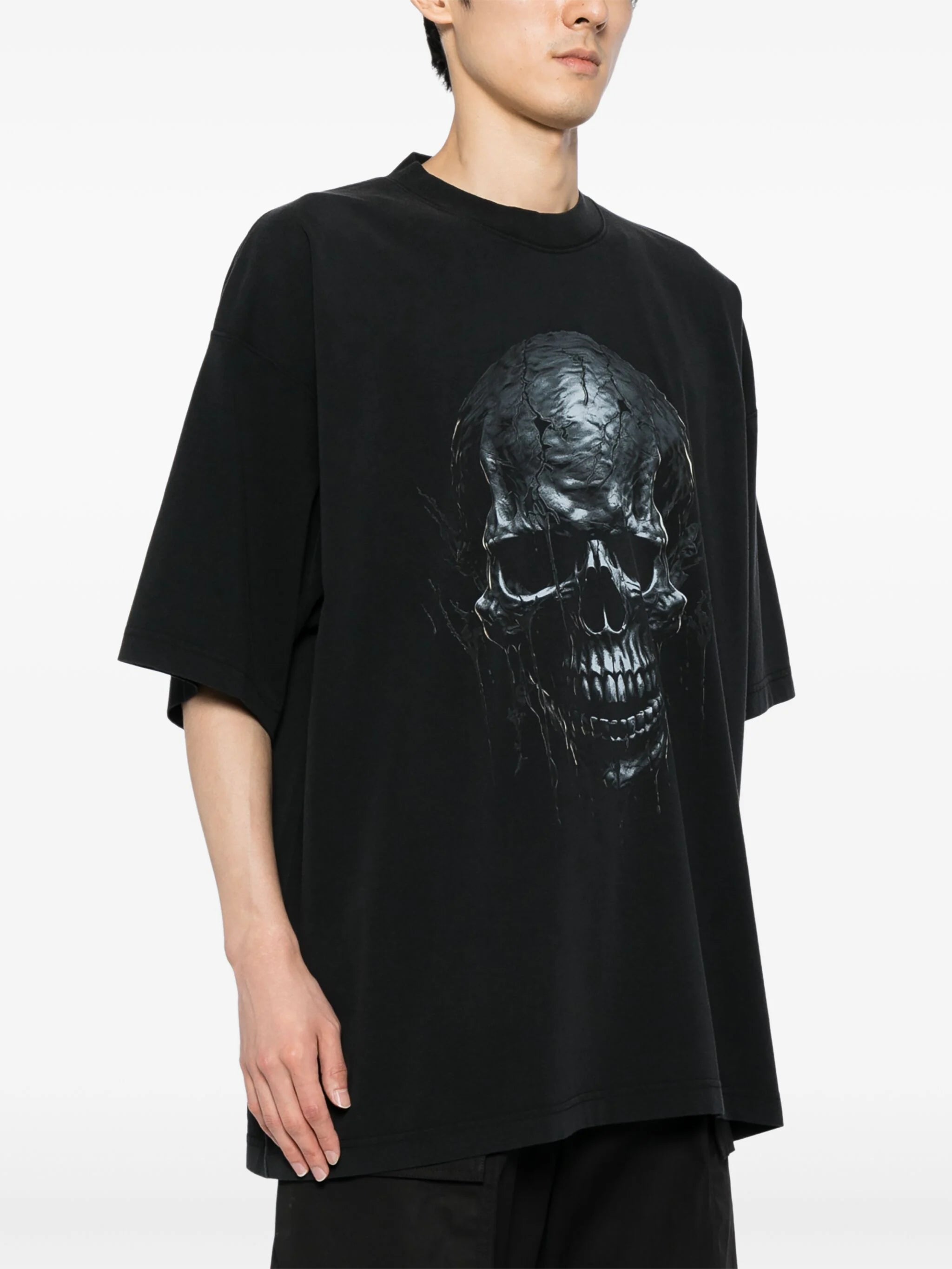 BLACK SKULL METAL BLACK T-SHIRT