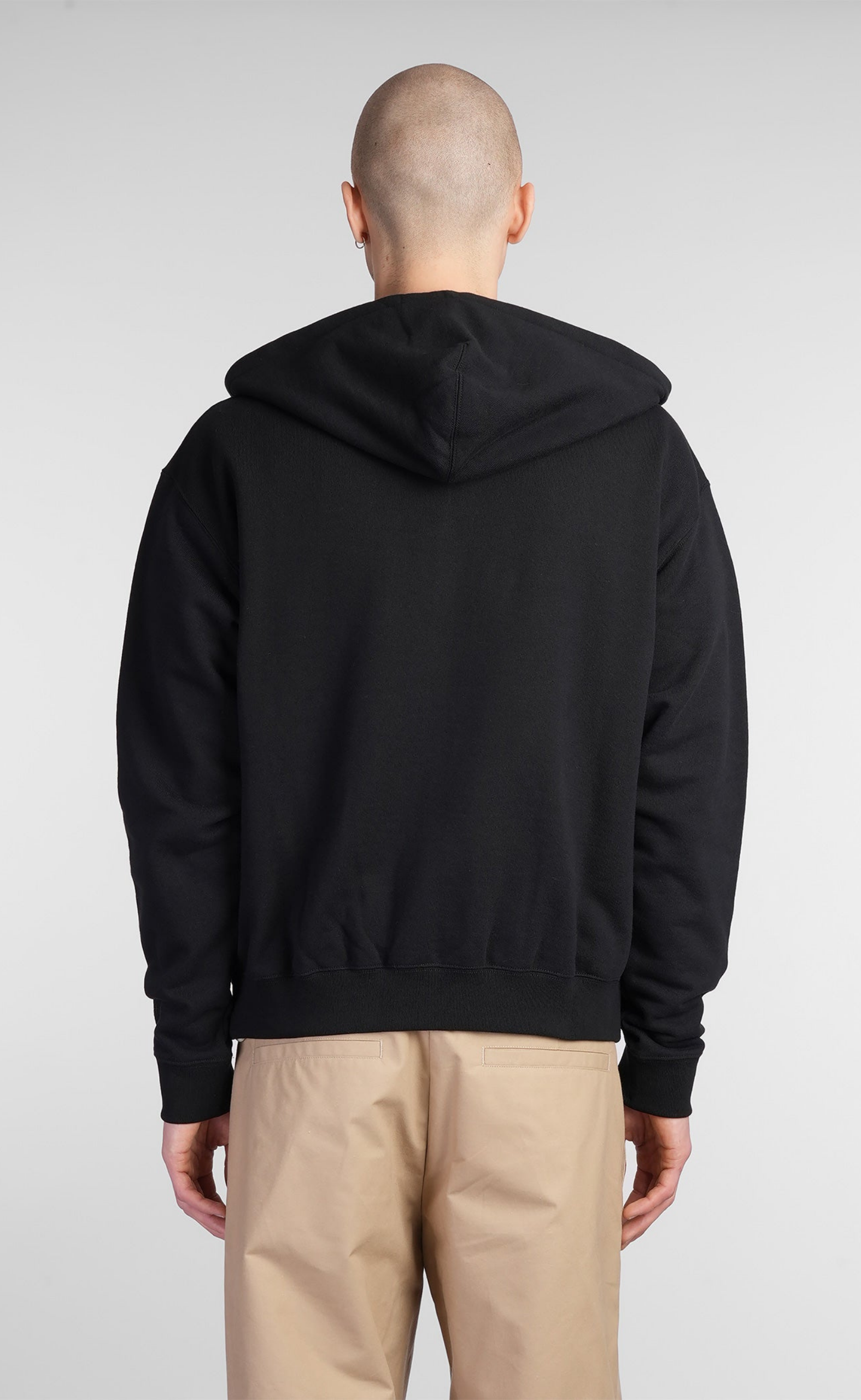 ZIPPED HOODIE BLACK