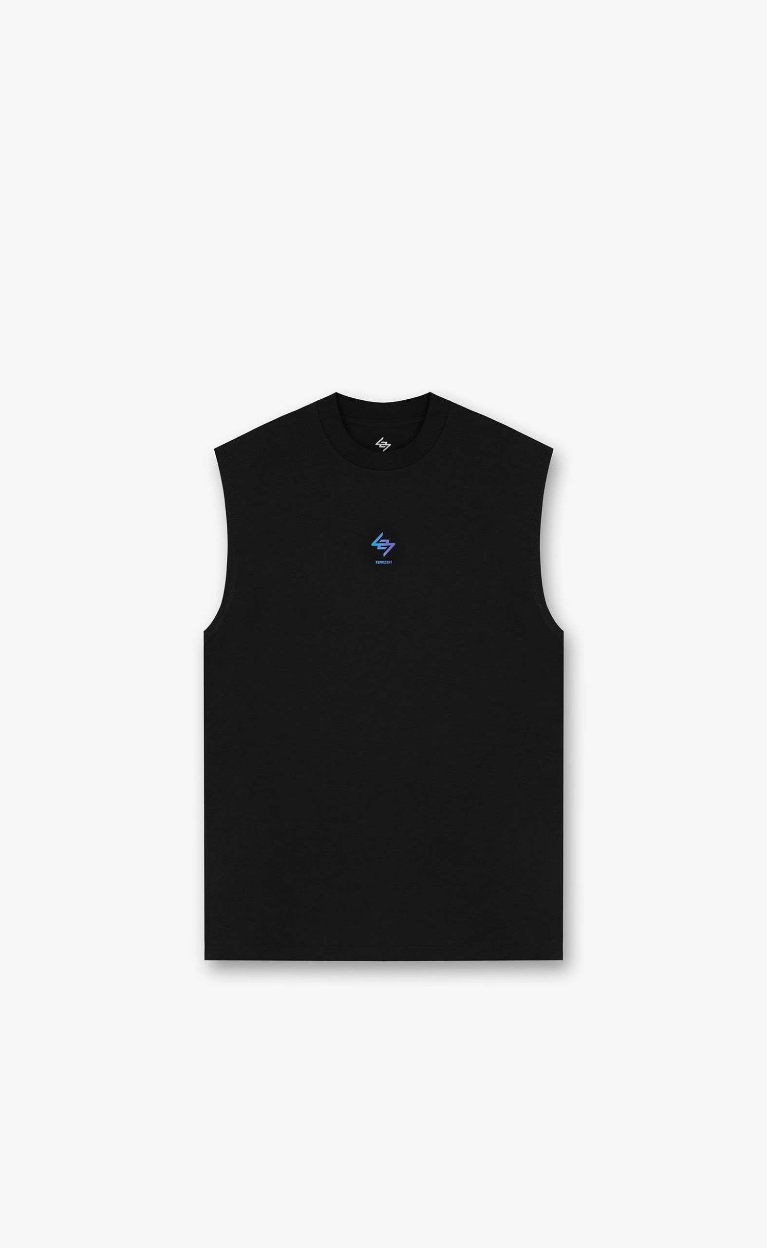 247 OVERSIZED TANK BLACK PURPLE T-SHIRT