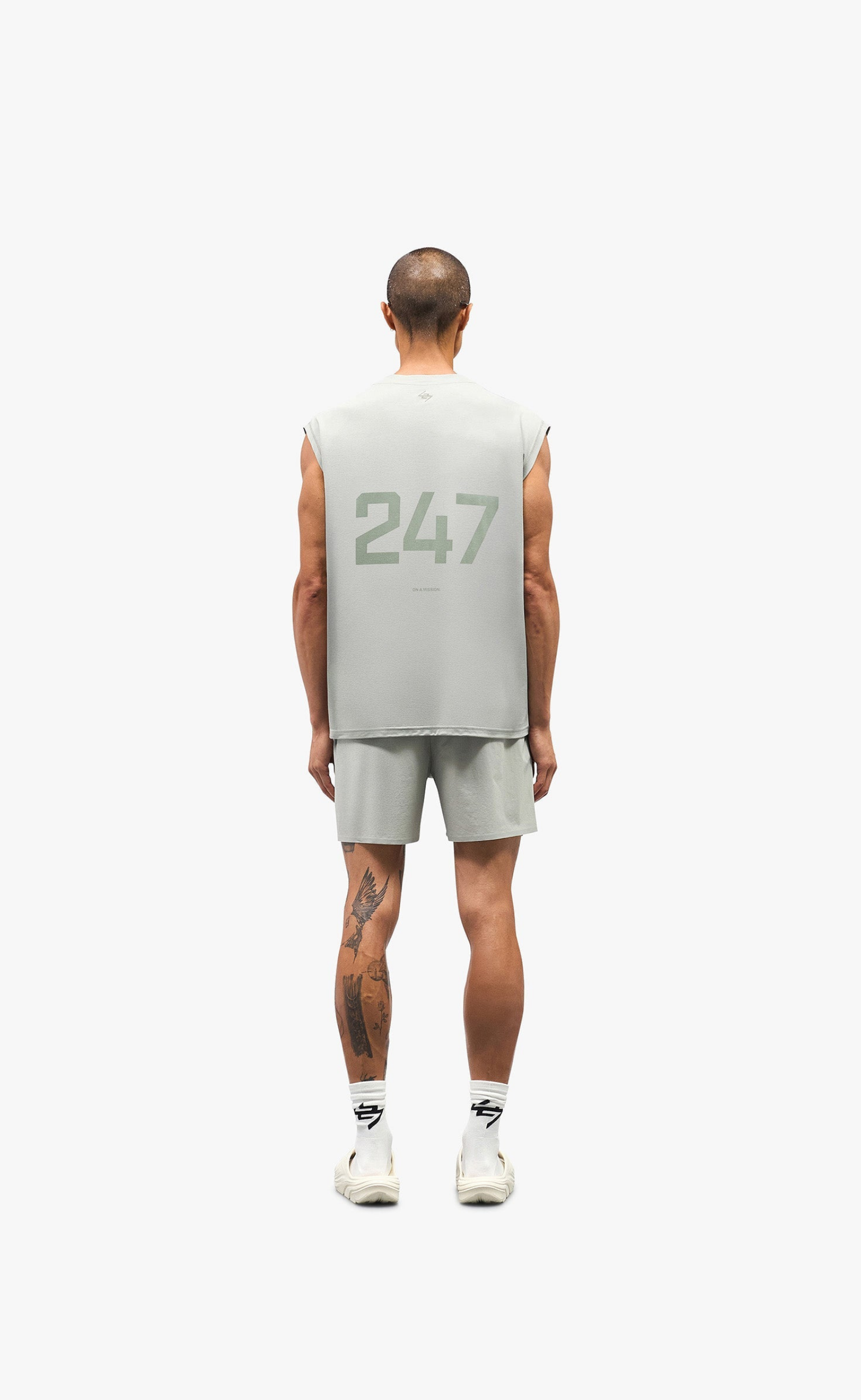247 OVERSIZED TANK SAGE T-SHIRT