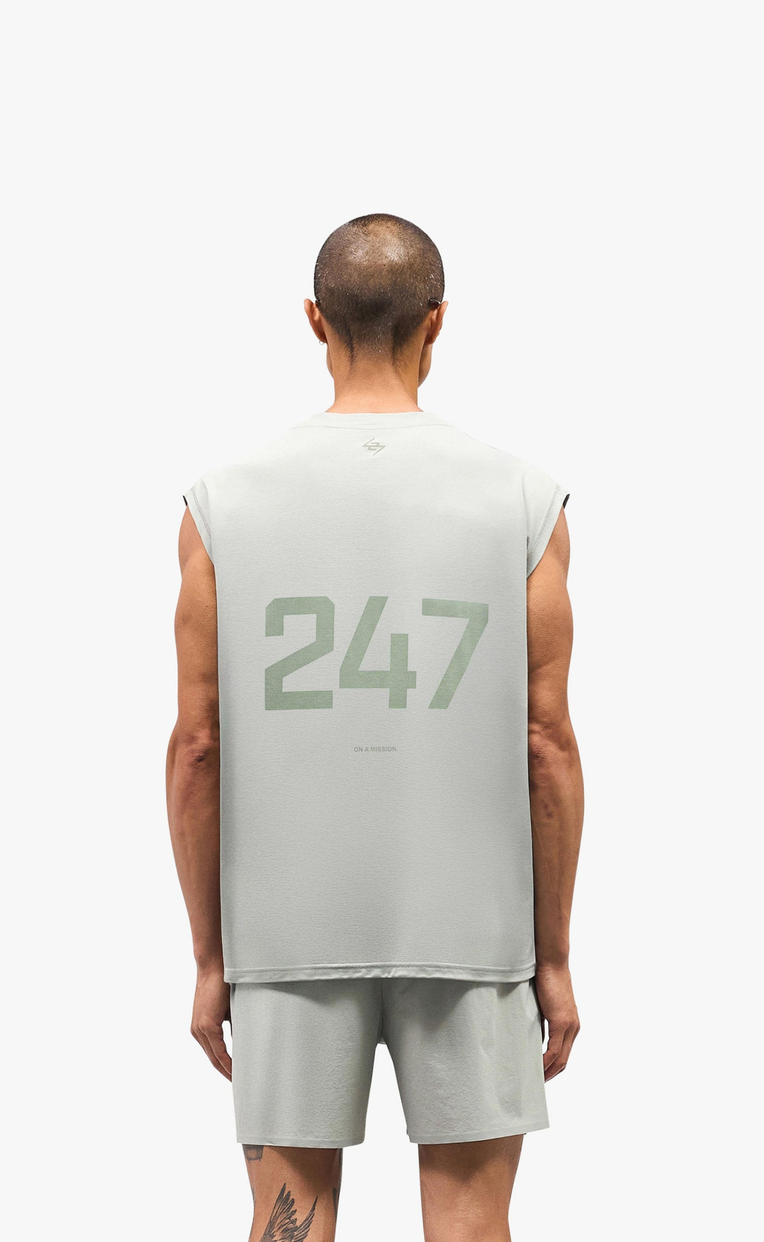 247 OVERSIZED TANK SAGE T-SHIRT