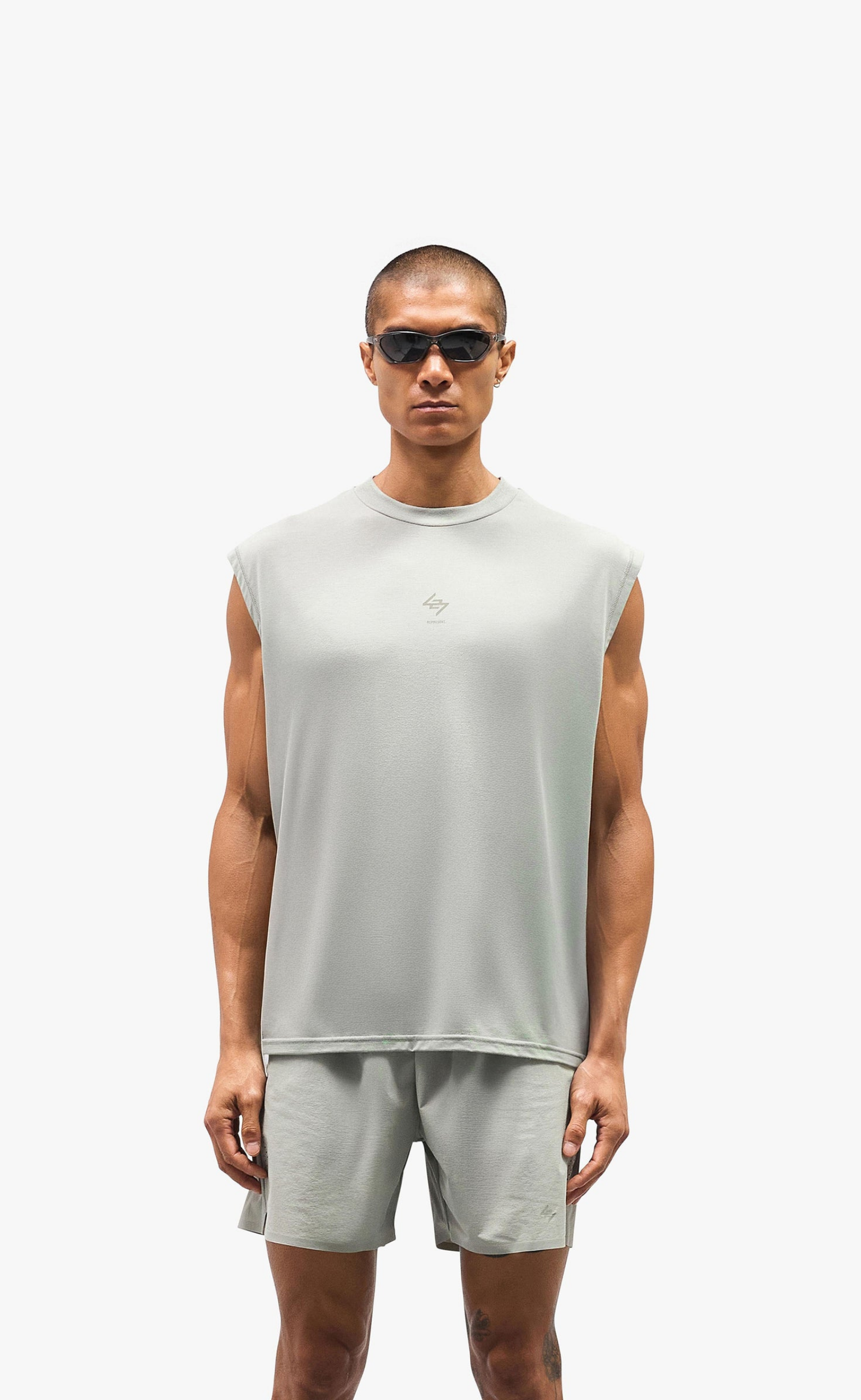 247 OVERSIZED TANK SAGE T-SHIRT