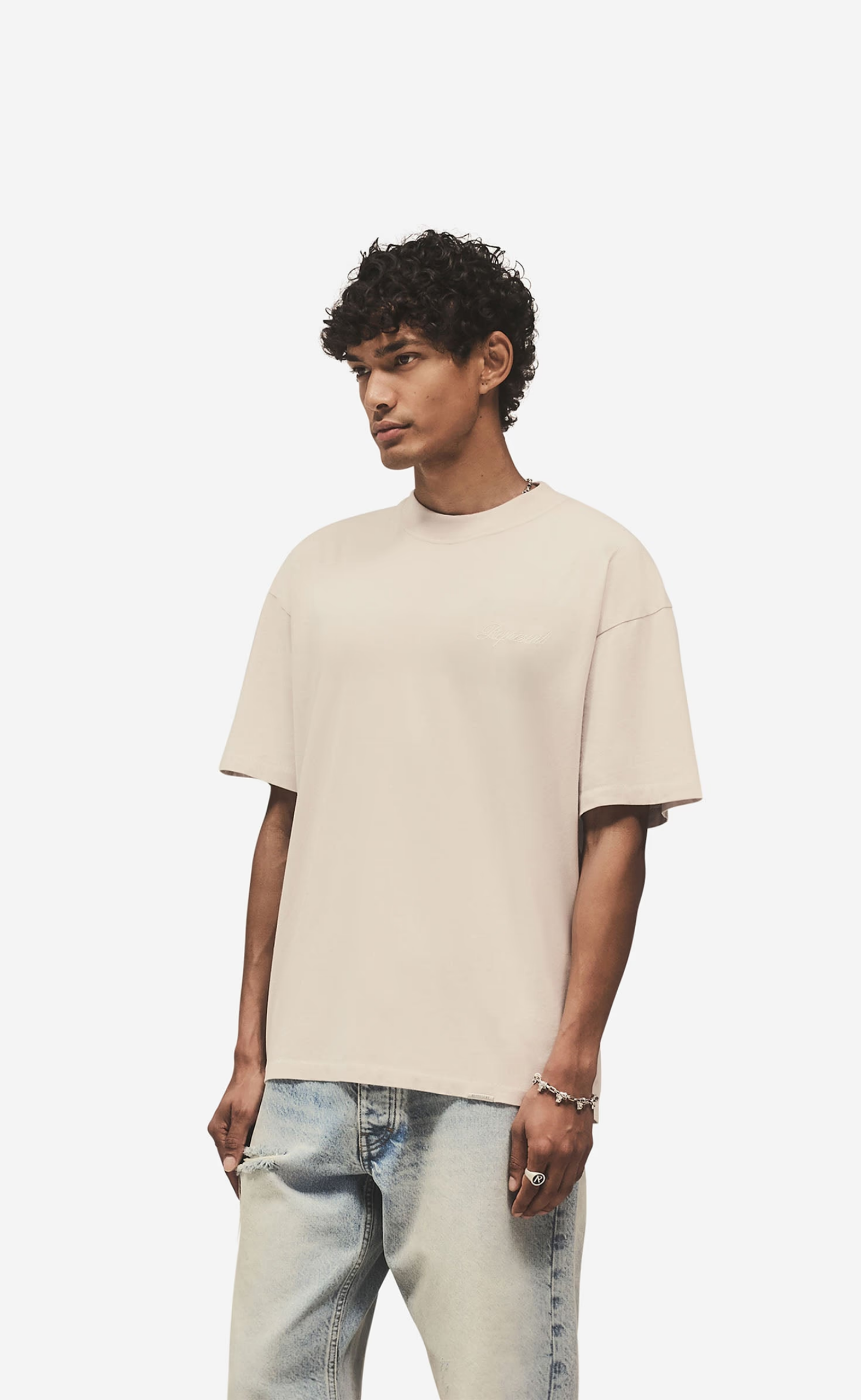 SCRIPT LOGO CONCRETE T-SHIRT