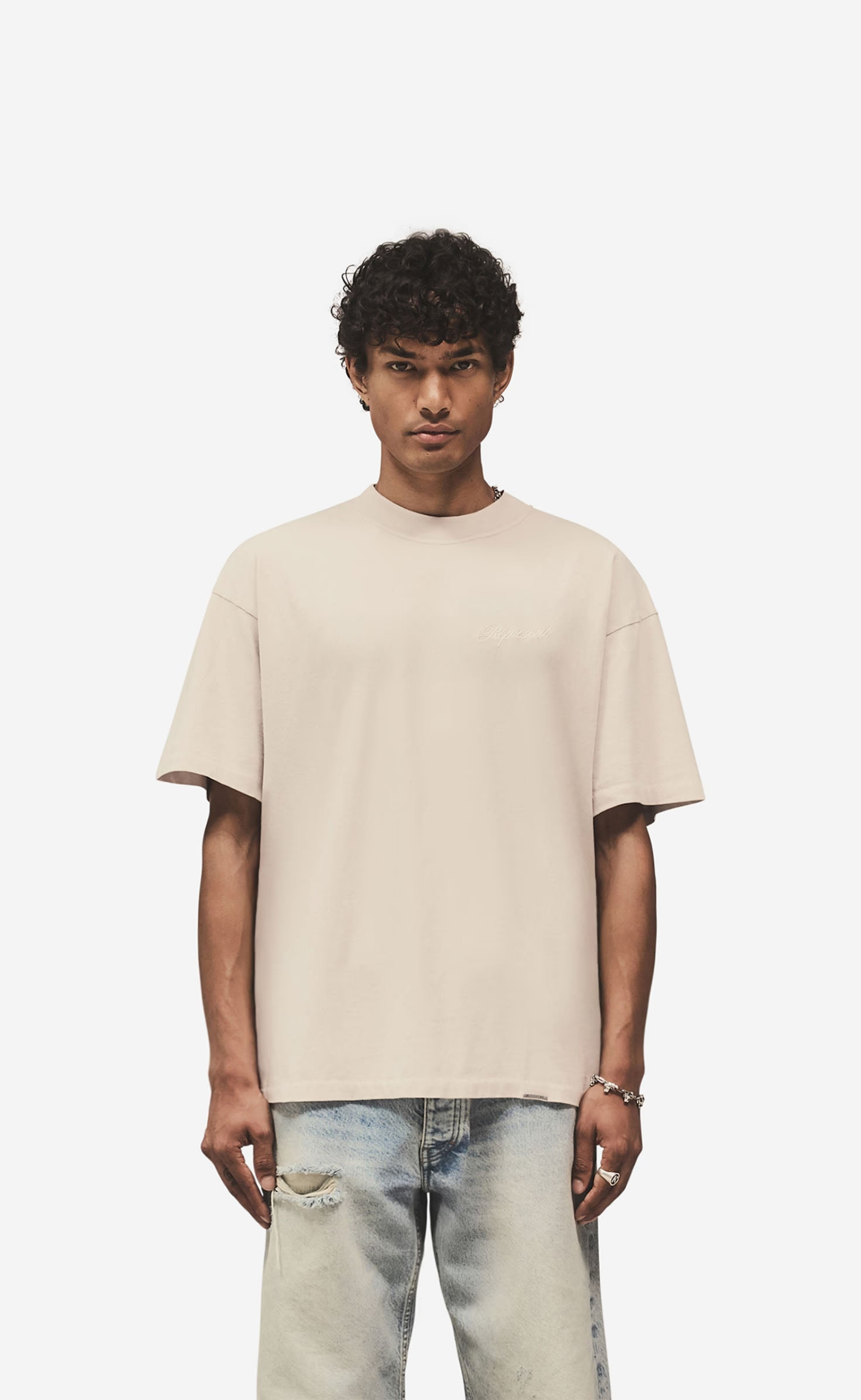 SCRIPT LOGO CONCRETE T-SHIRT