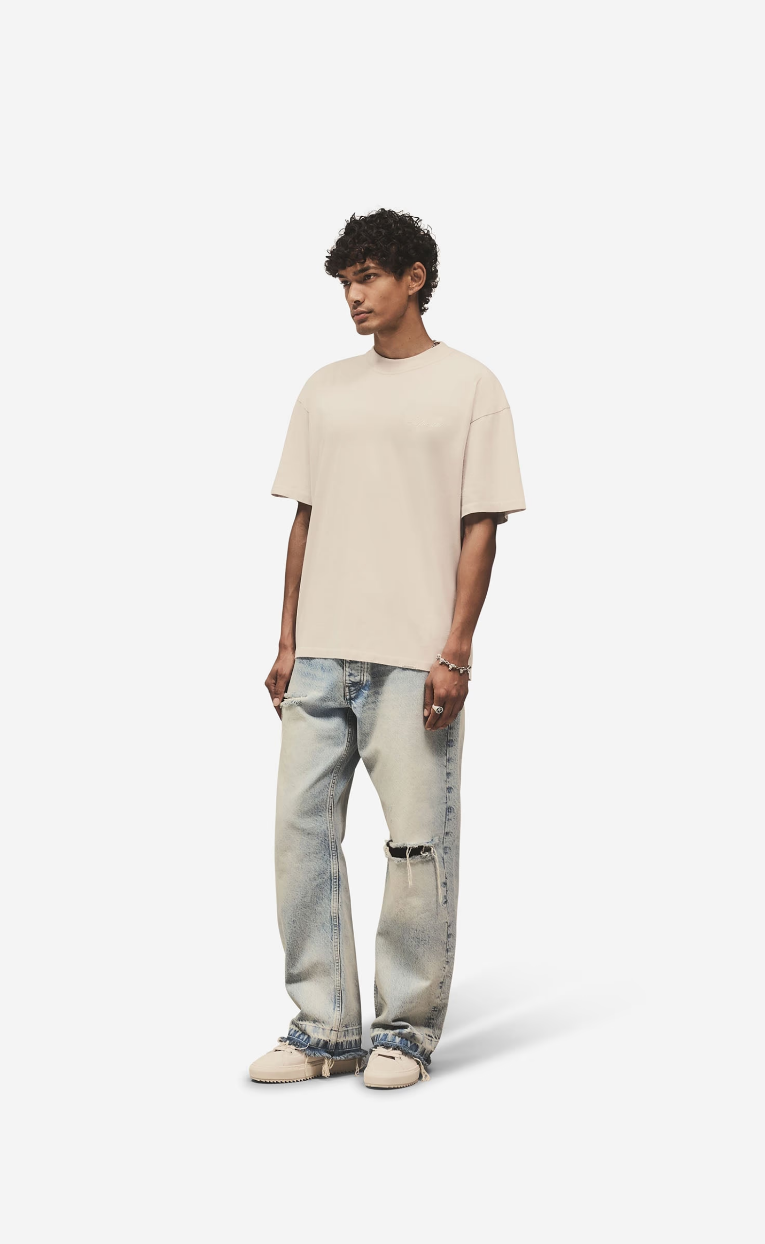 SCRIPT LOGO CONCRETE T-SHIRT