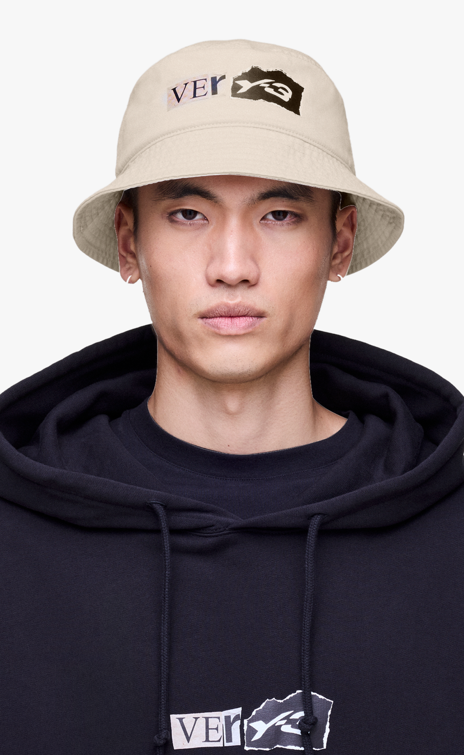 Y-3 MERCH BUCKET BEIGE HAT