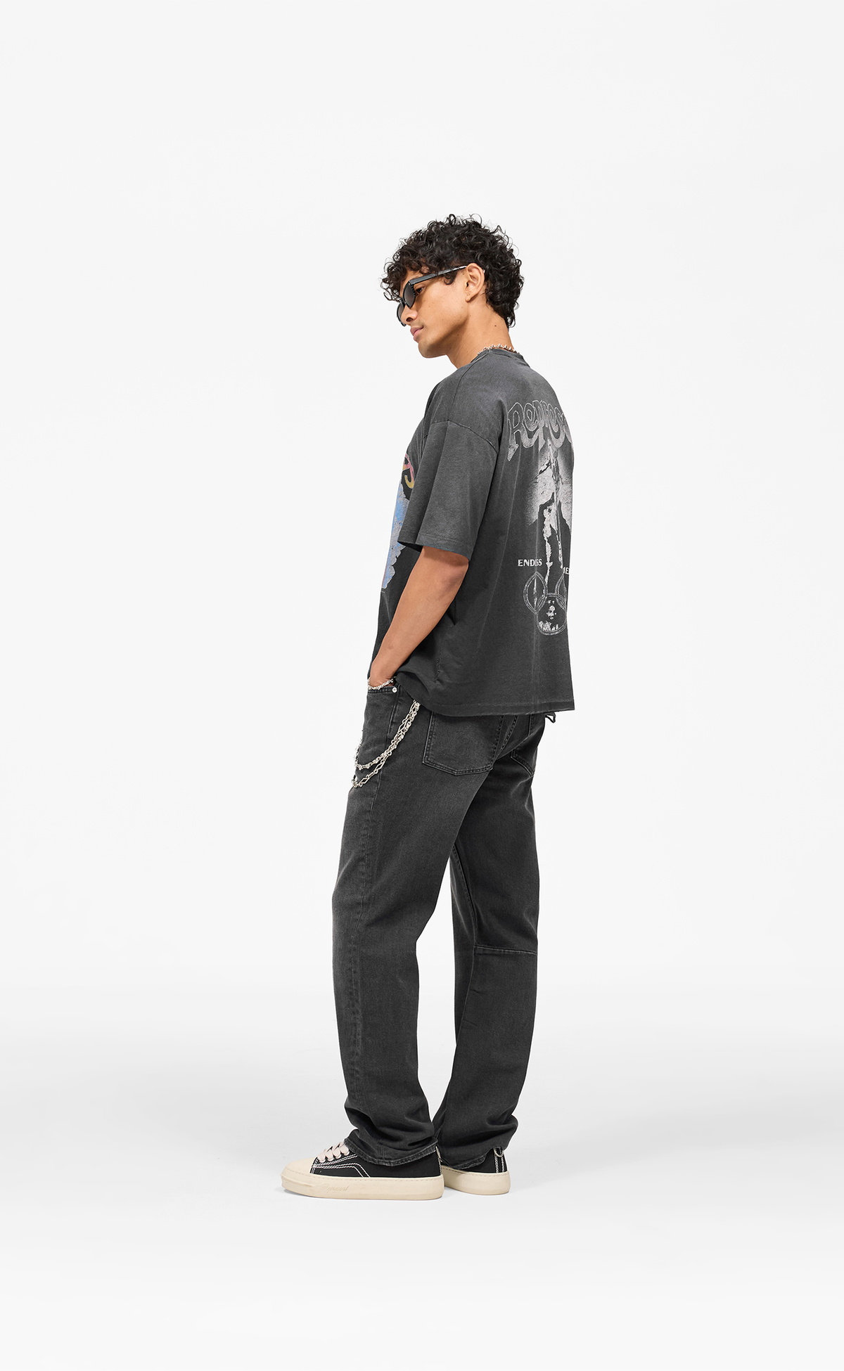 BEACH BOYS ENDLESS SUMMER STAINED BLACK T-SHIRT