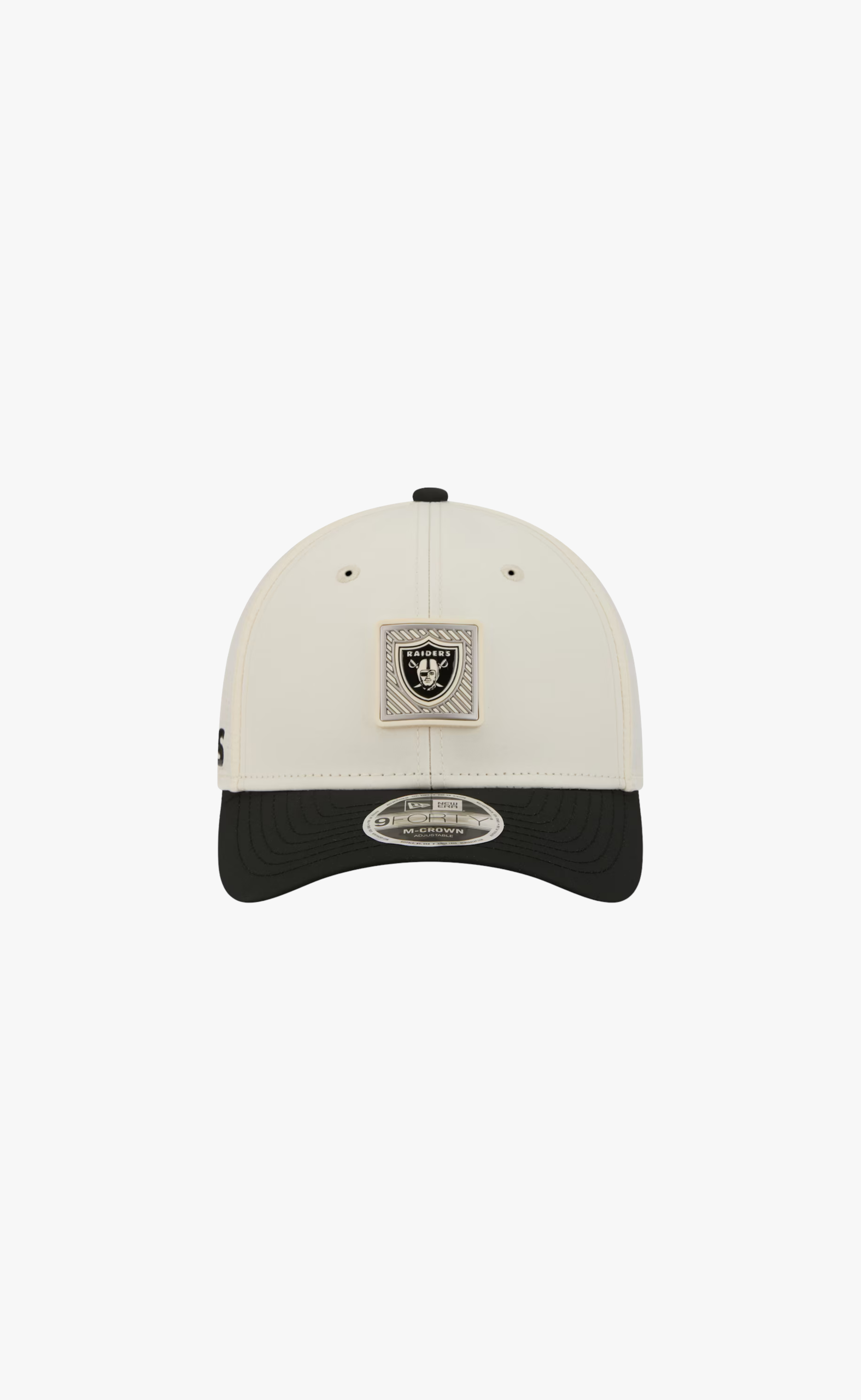 LAS VEGAS RAIDERS 9FORTY CREAM BLACK HAT
