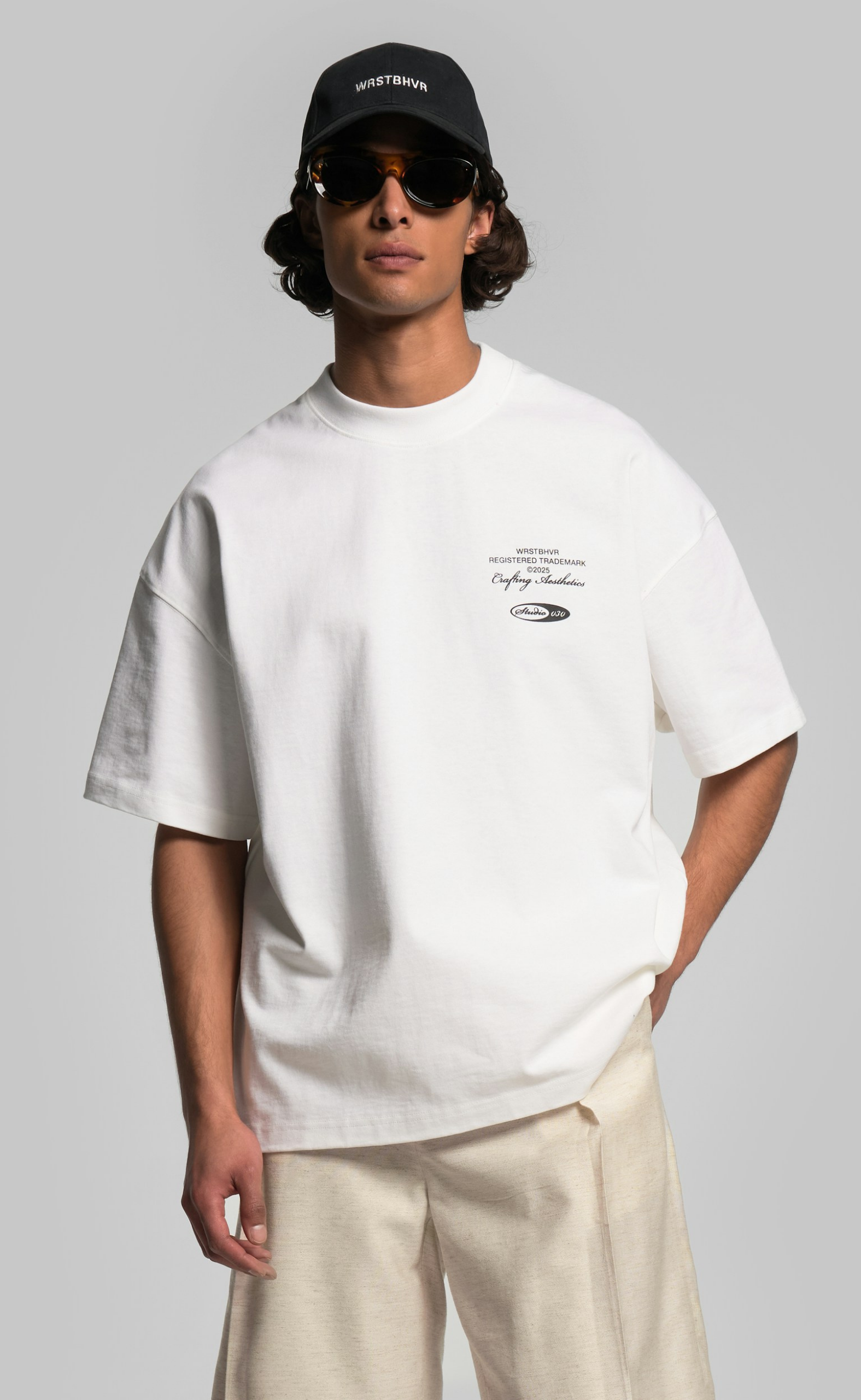 STUDIO V11 BRIGHT WHITE T-SHIRT