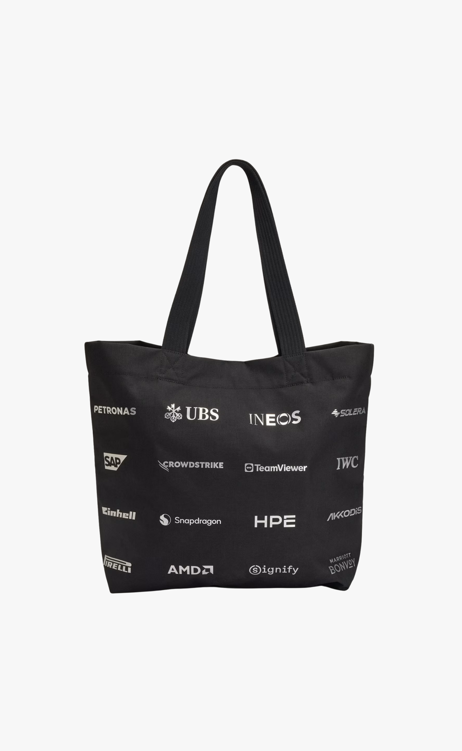 F1 MERCEDES PETRONAS BLACK TOTE BAG