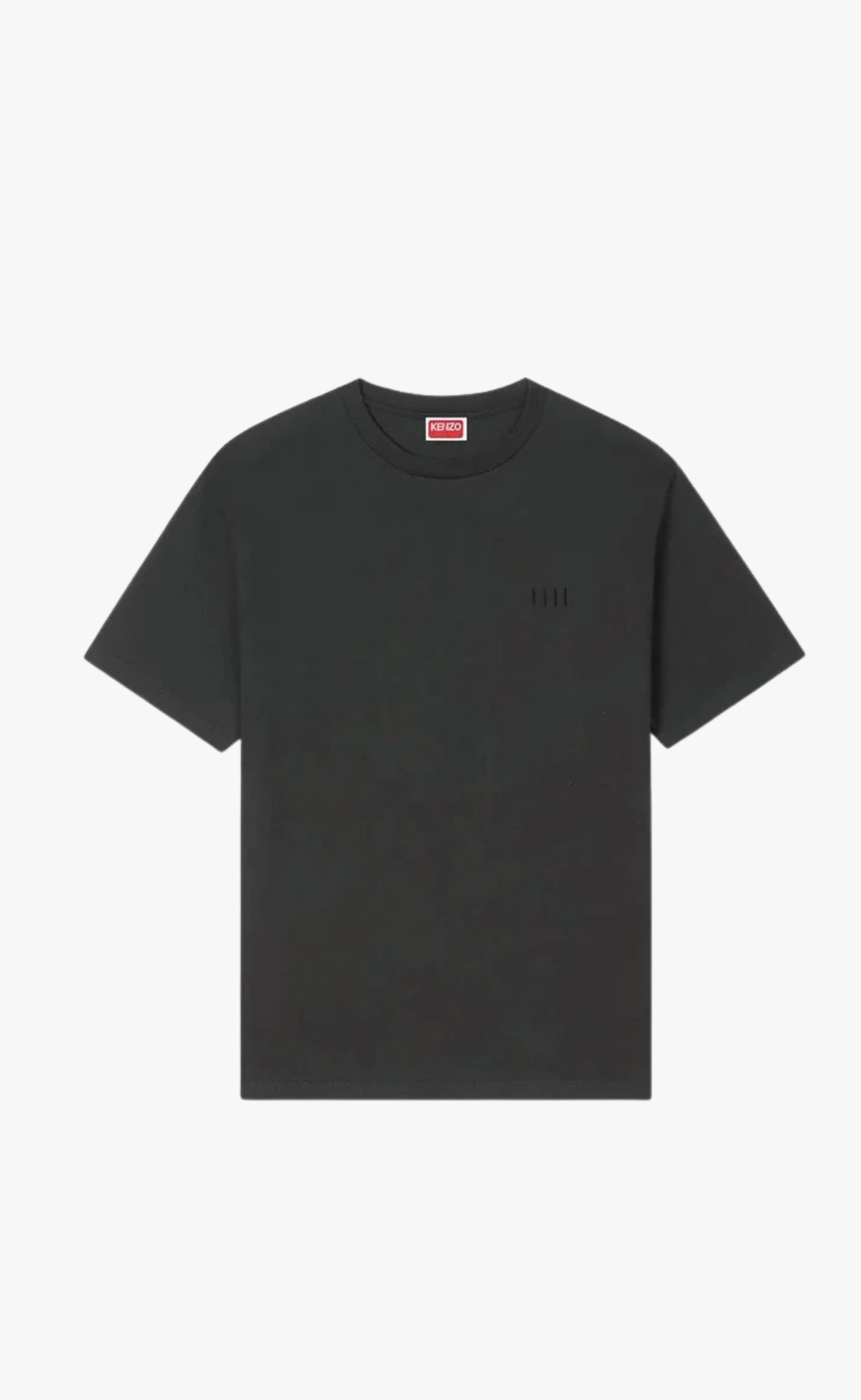 GOTS BOKE FLOWER 2.0 EMBROIDERED OVERSIZE BLACK T-SHIRT