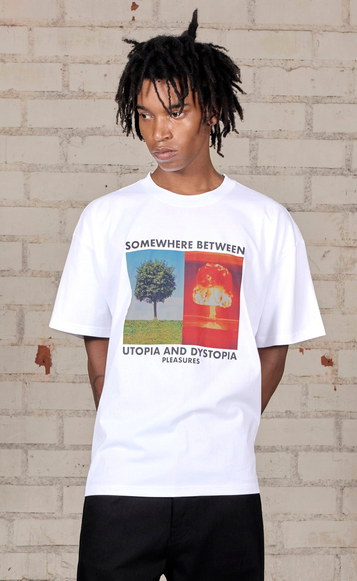 SOMEWHERE WHITE T-SHIRT