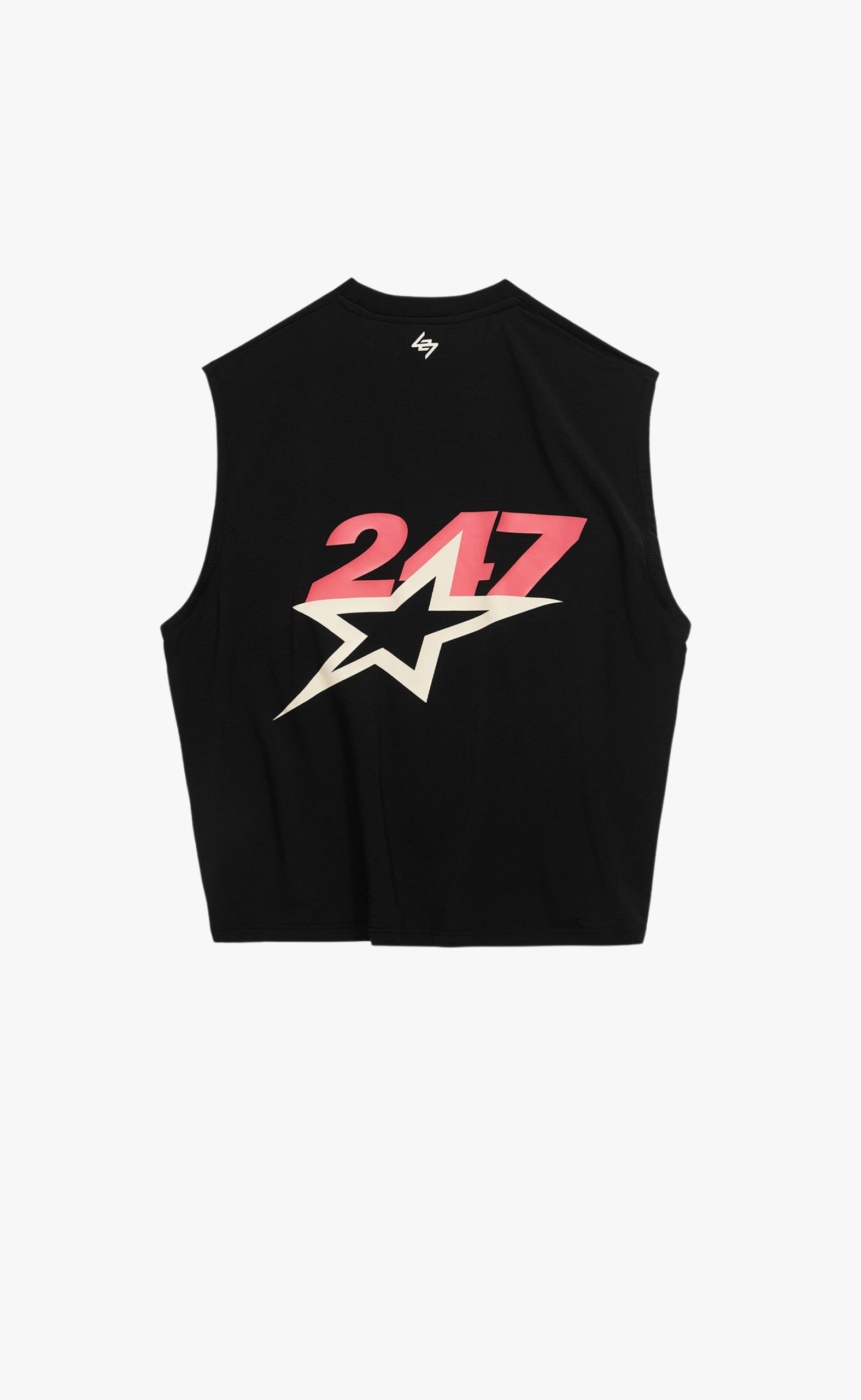 TEAM 247 STAR OS JET BLACK TANK TOP