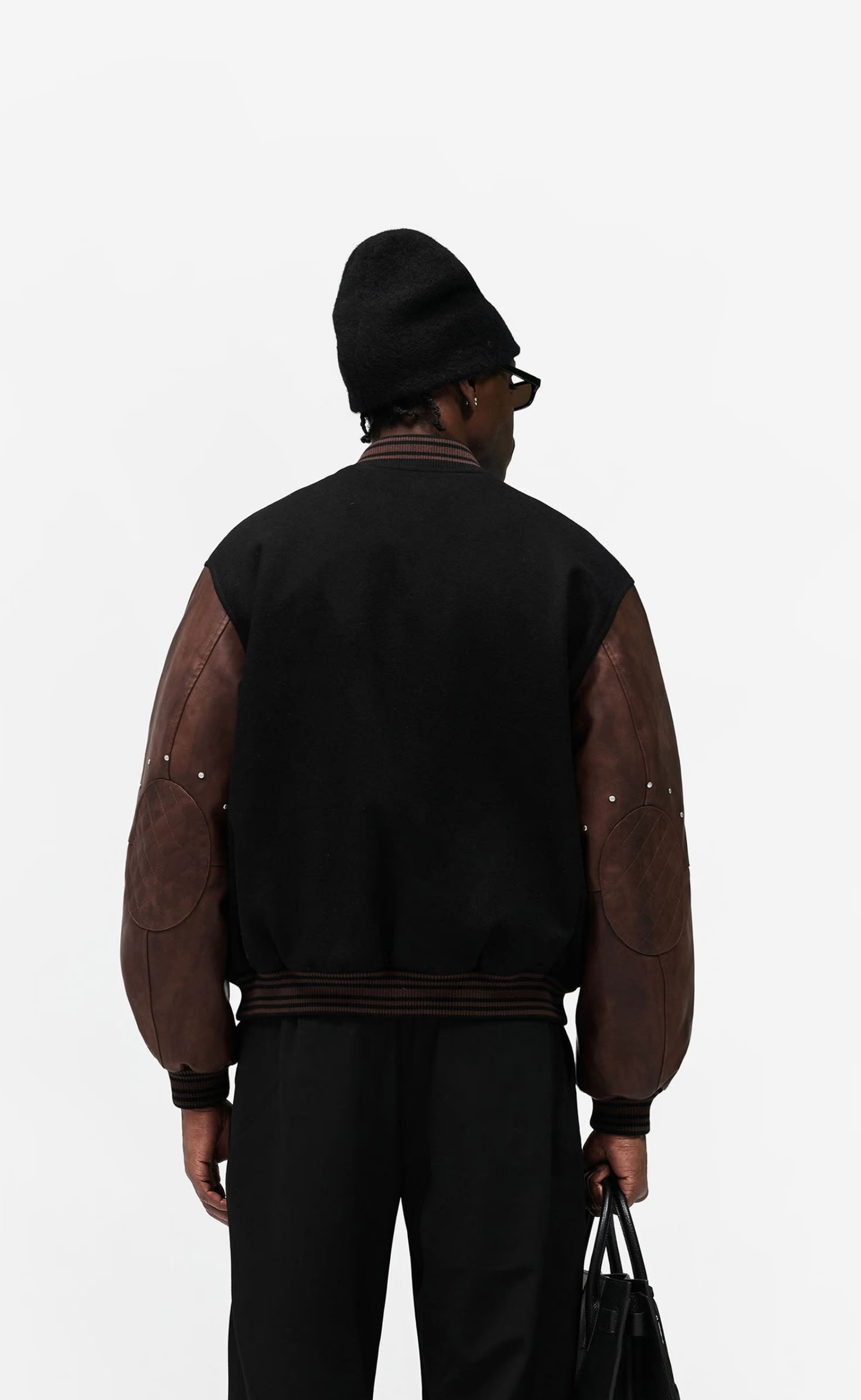 VARSITY JET BLACK JACKET