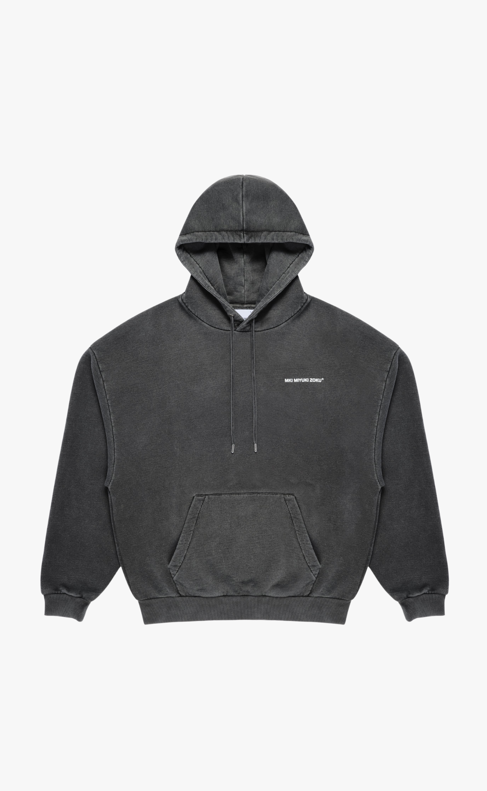 UNIFORM PIGMENT BLACK HOODIE