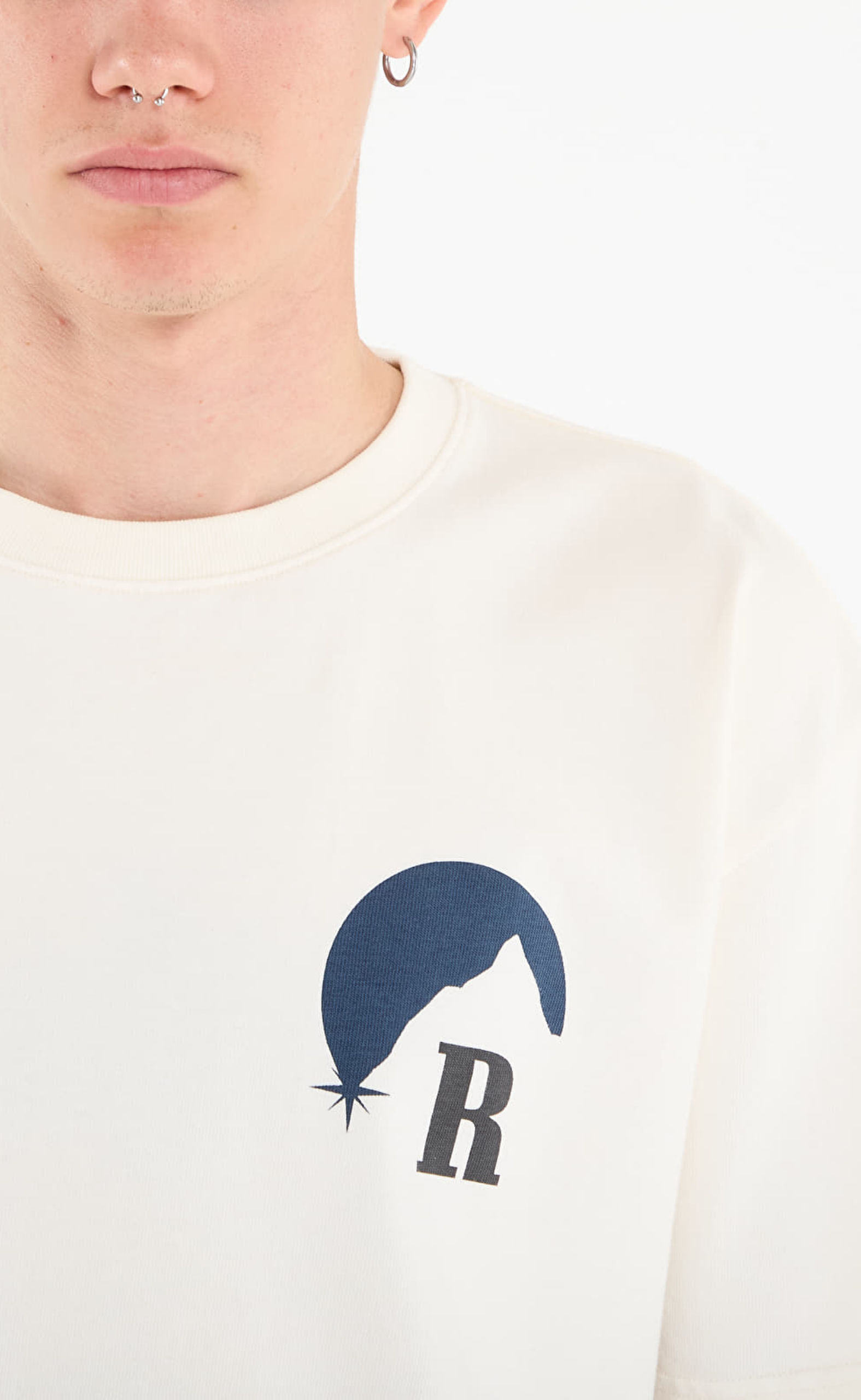 RHUDE MOONLIGHT VINTAGE WHITE T-SHIRT